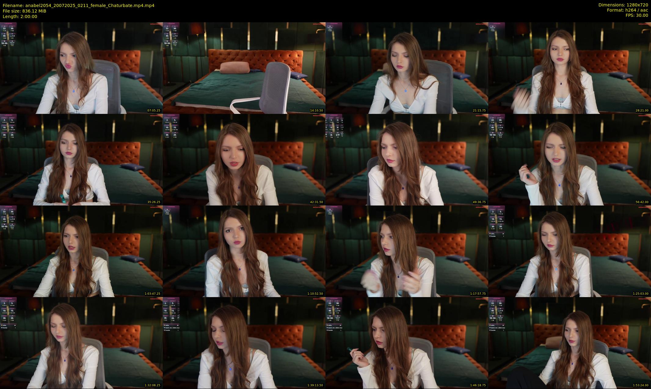 anabel2054 — 120 minute Chaturbate female cam show recording, 720p, Jul 20, 2025