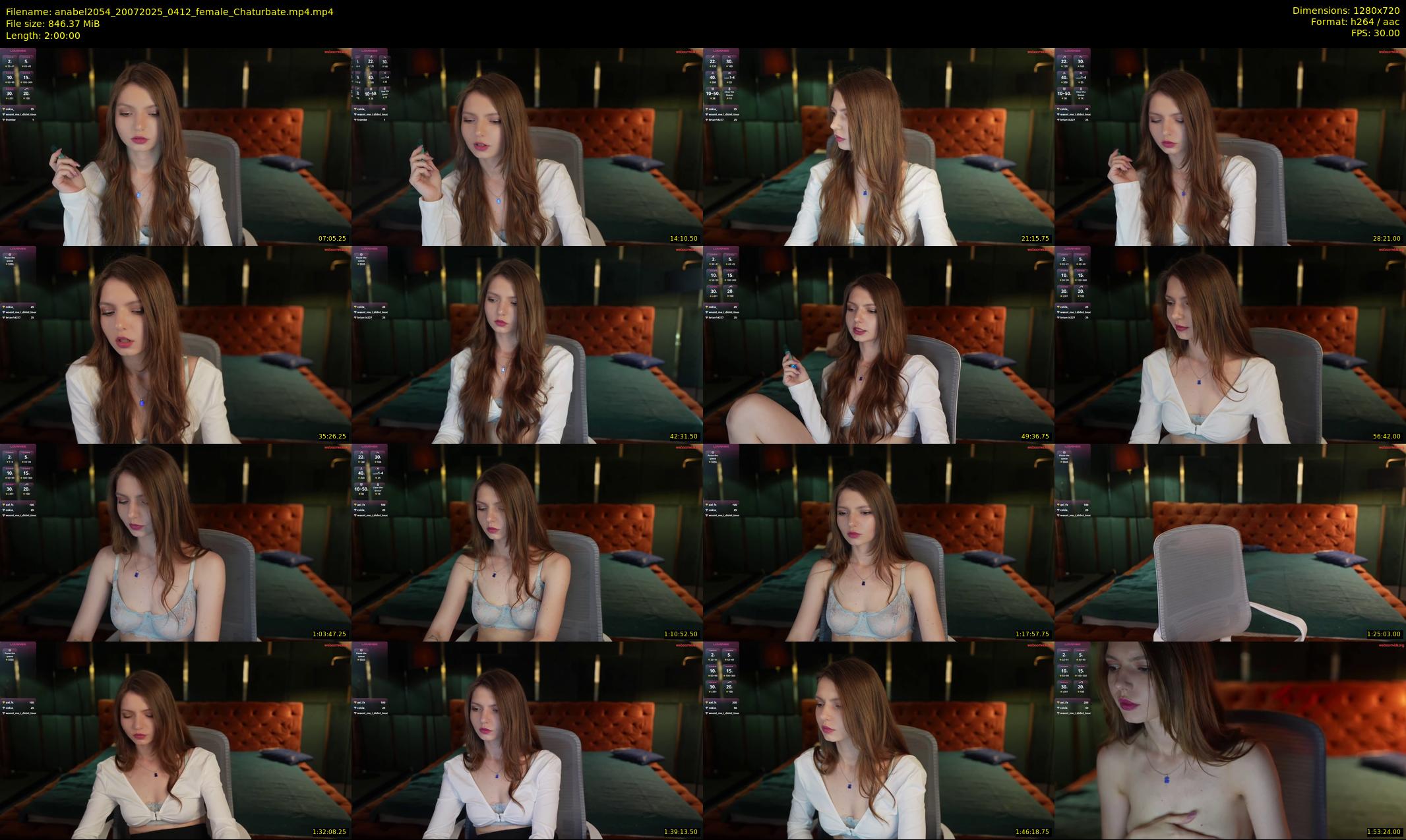 anabel2054 — 120 minute Chaturbate female cam show recording, 720p, Jul 20, 2025