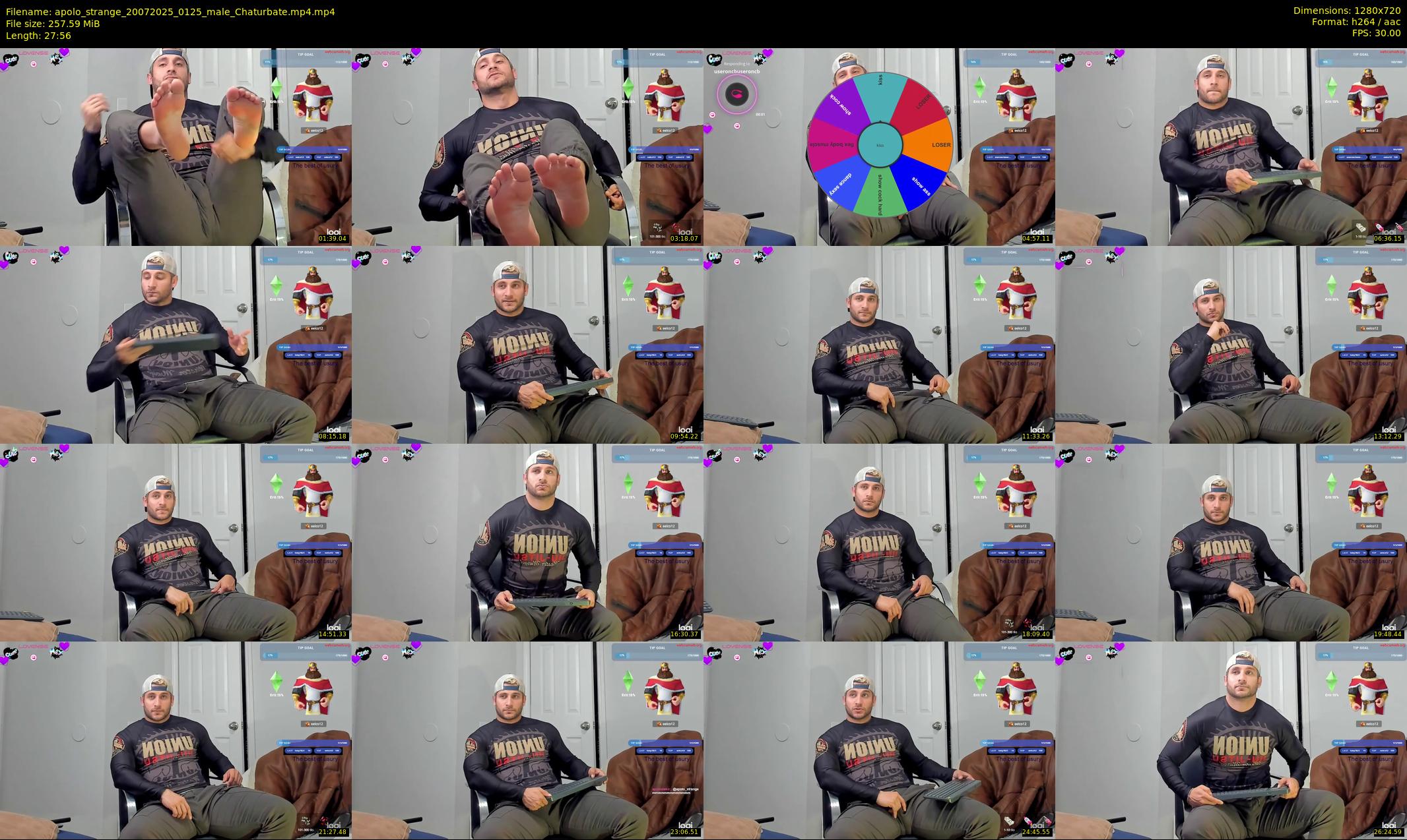apolo_strange — 28 minute Chaturbate male cam show recording, 720p, Jul 20, 2025