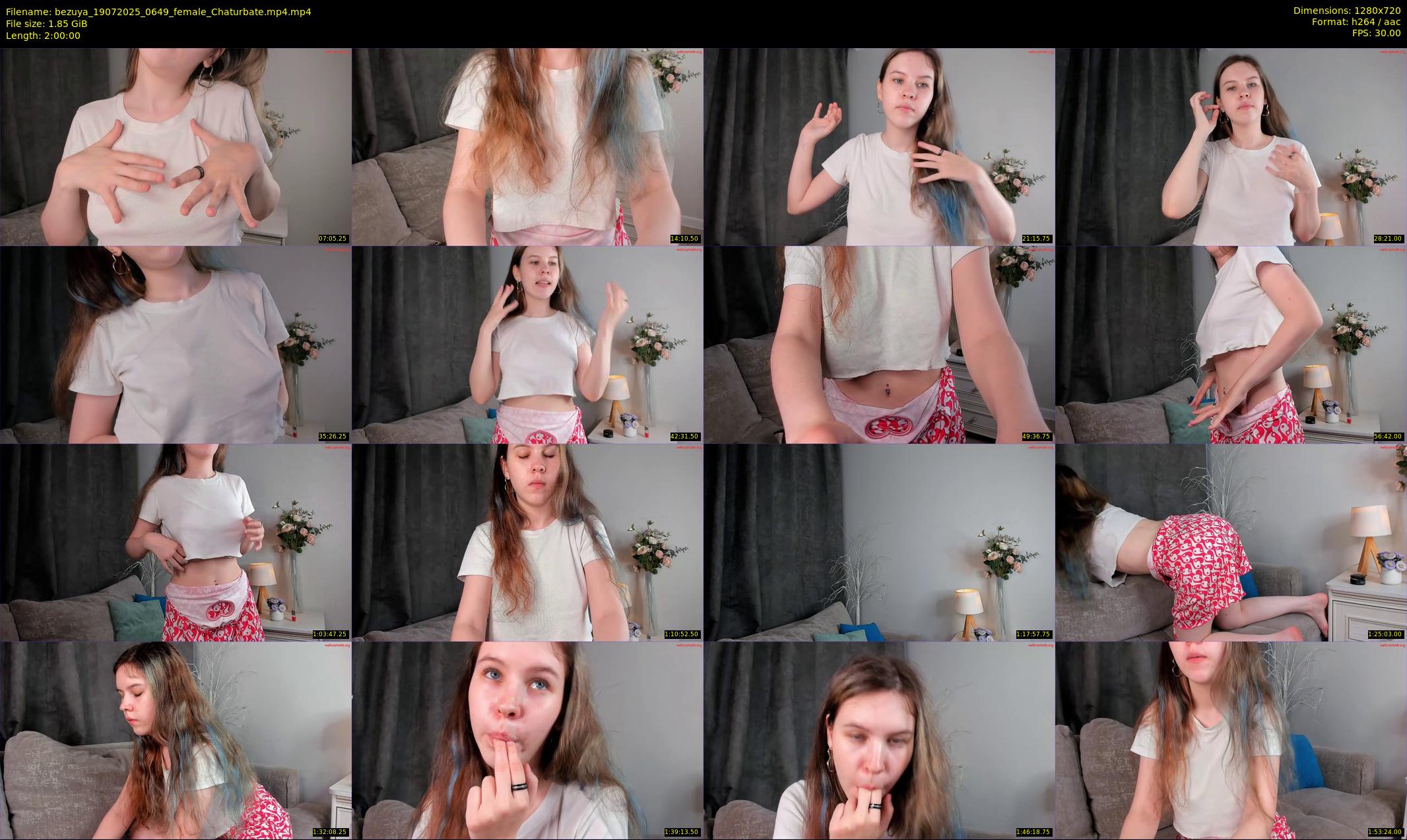 bezuya — 120 minute Chaturbate female cam show recording, 720p, Jul 19, 2025