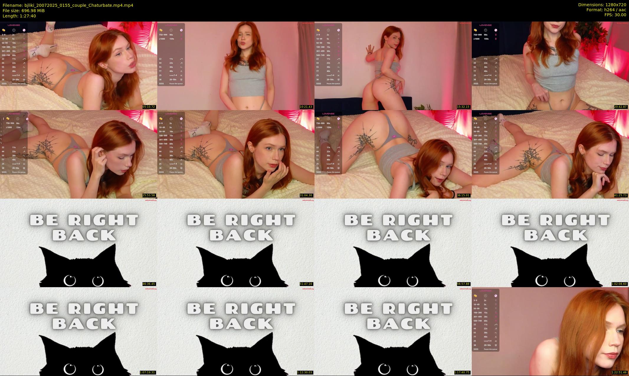 bjliki — 88 minute Chaturbate couple cam show recording, 720p, Jul 20, 2025