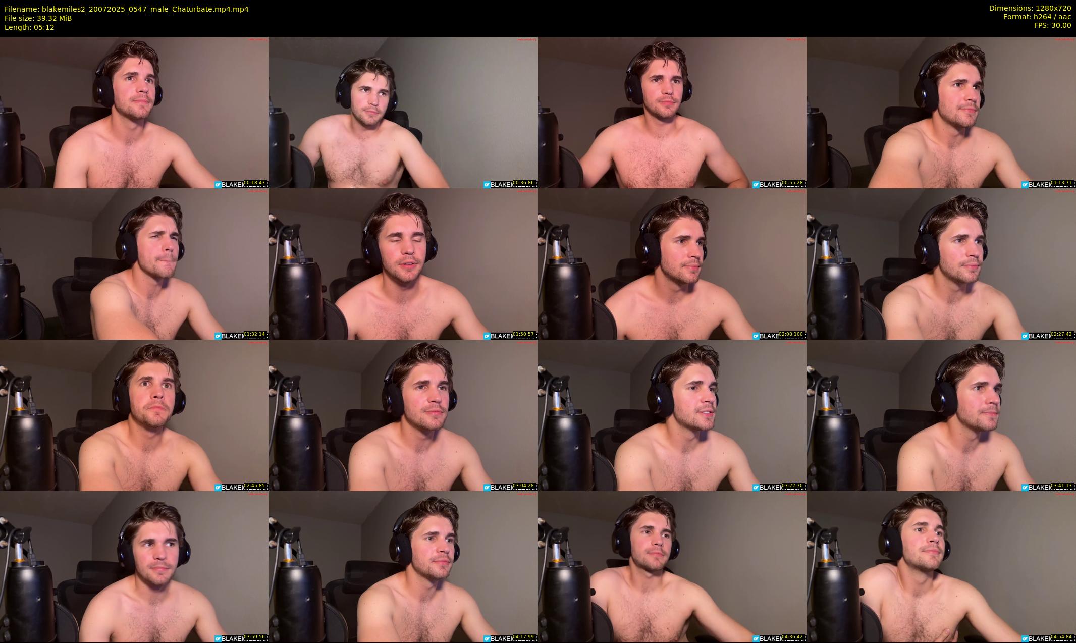blakemiles2 — 6 minute Chaturbate male cam show recording, 720p, Jul 20, 2025
