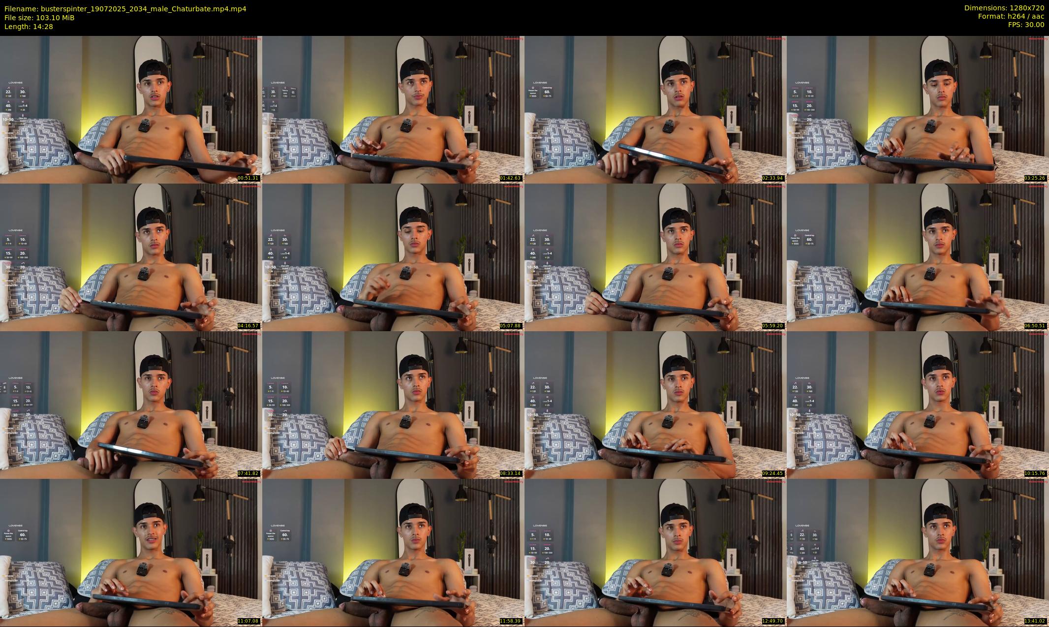 busterspinter — 15 minute Chaturbate male cam show recording, 720p, Jul 19, 2025