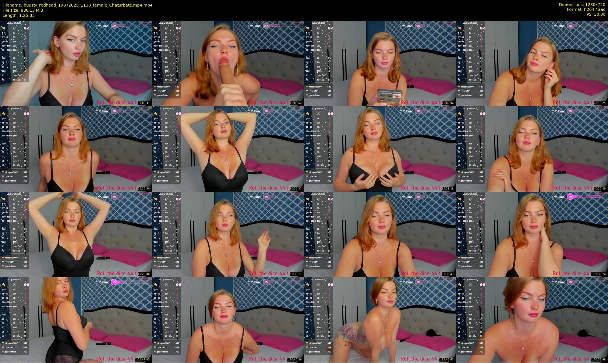 buusty_redhead — 86 minute Chaturbate female cam show recording, 720p, Jul 19, 2025