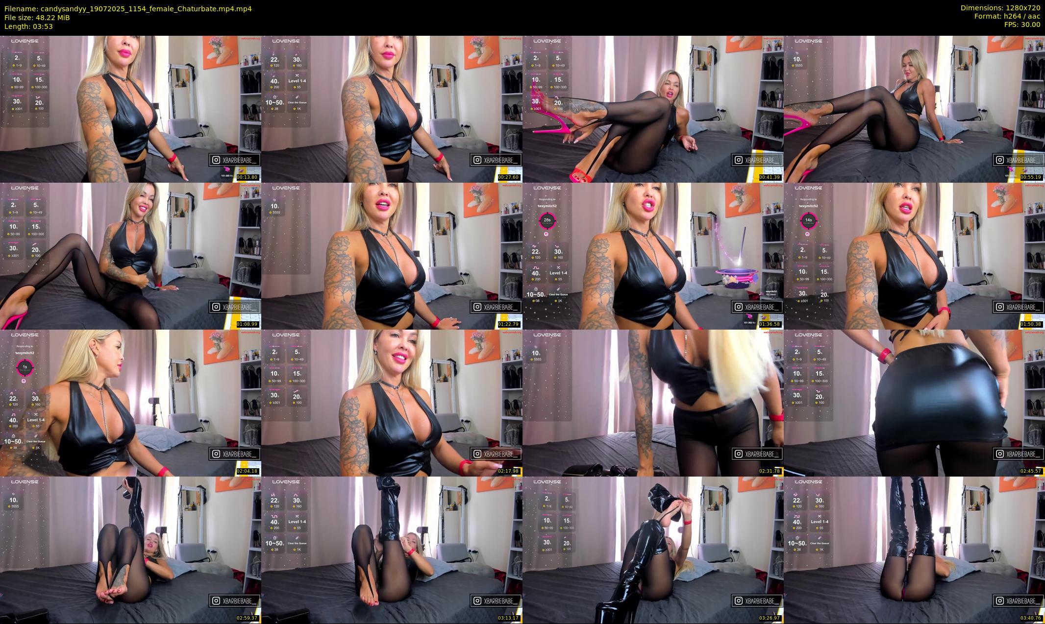 candysandyy — 4 minute Chaturbate female cam show recording, 720p, Jul 19, 2025