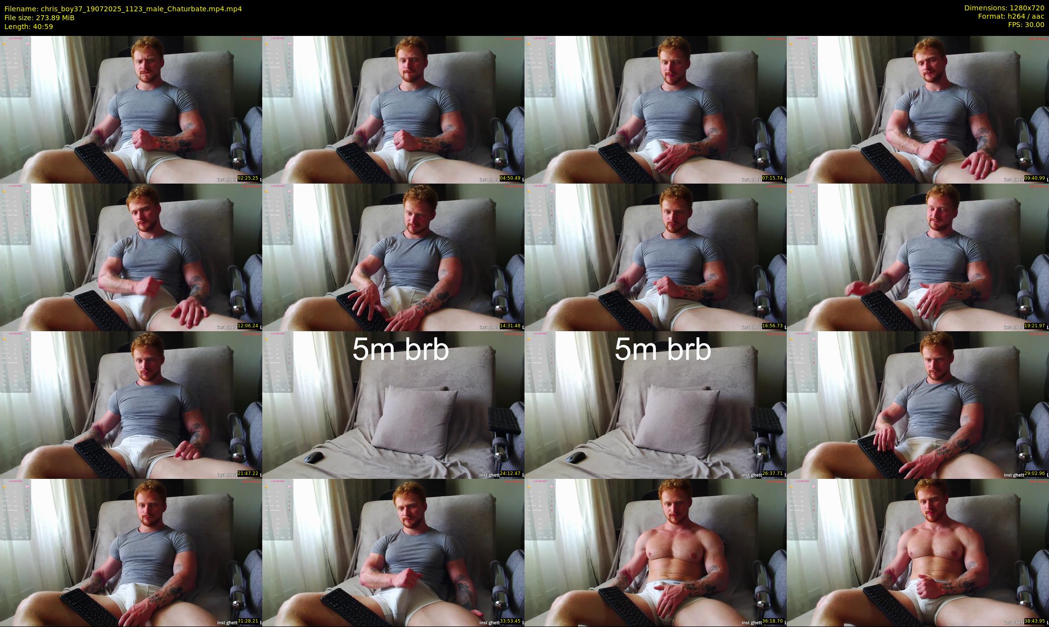 chris_boy37 — 41 minute Chaturbate male cam show recording, 720p, Jul 19, 2025