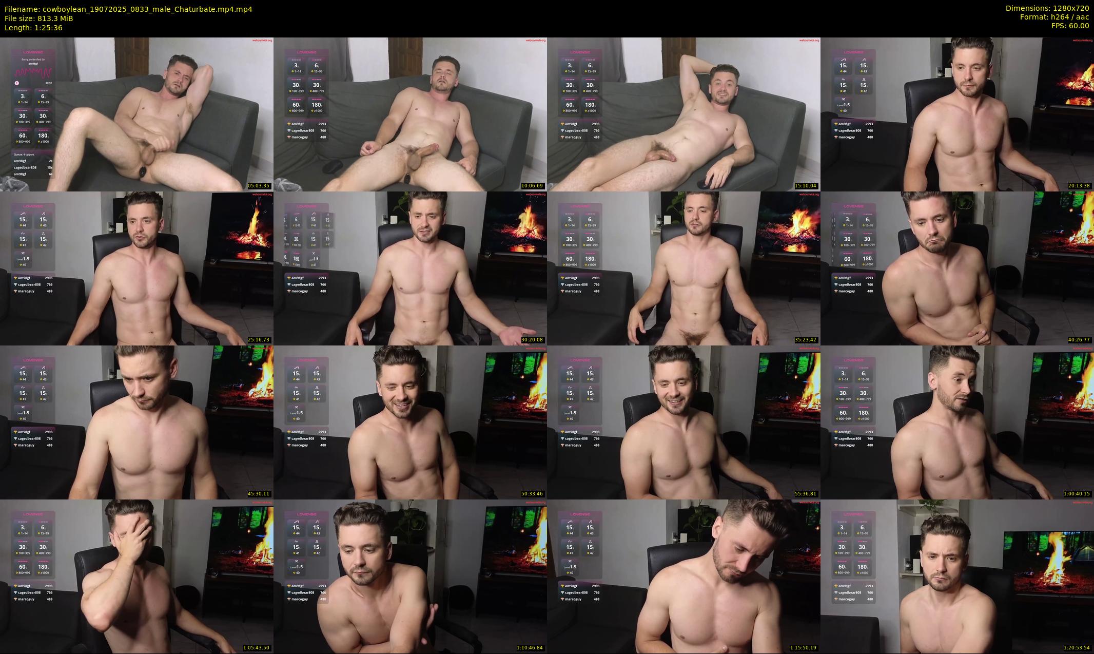 cowboylean — 86 minute Chaturbate male cam show recording, 720p, Jul 19, 2025