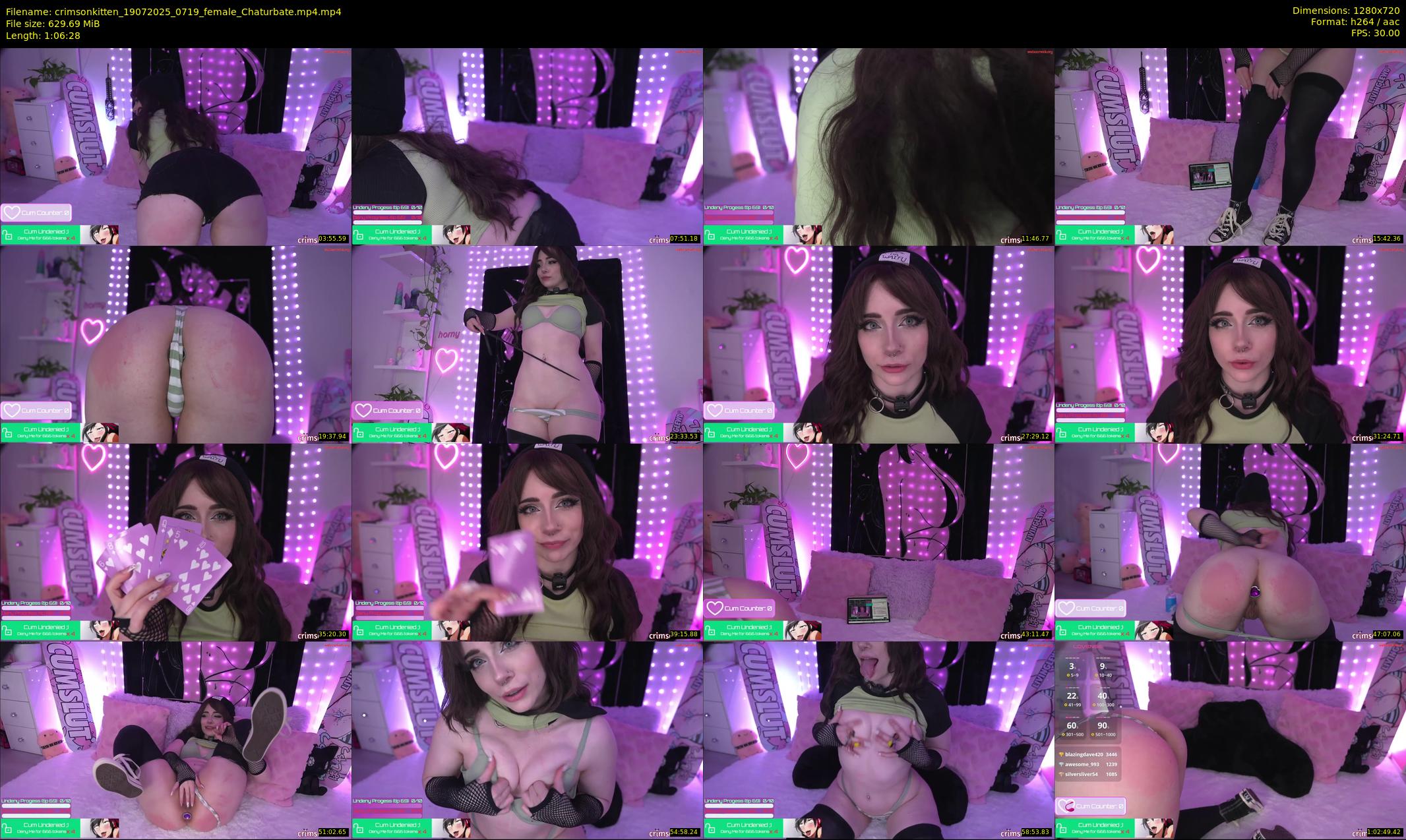 crimsonkitten — 67 minute Chaturbate female cam show recording, 720p, Jul 19, 2025