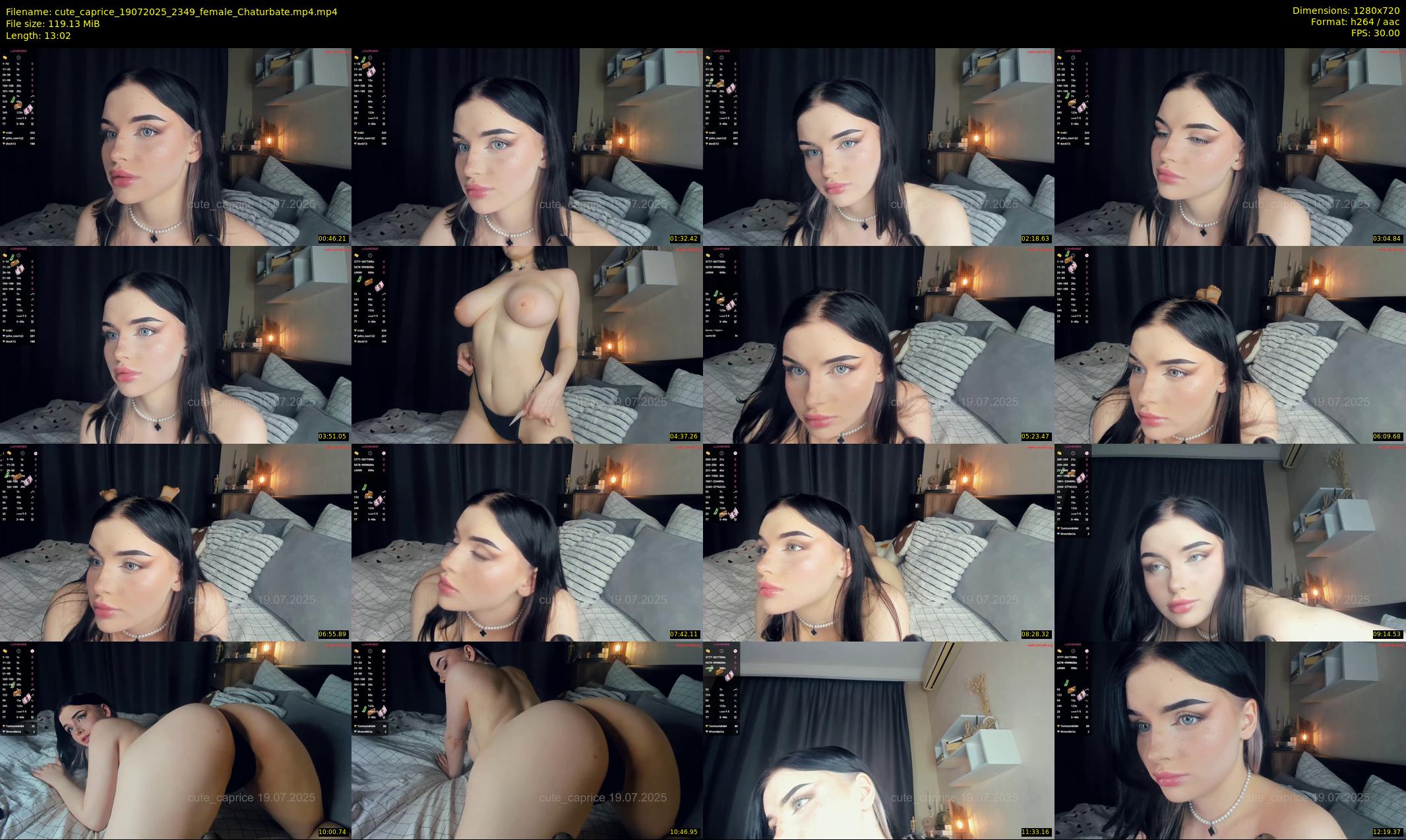 cute_caprice — 14 minute Chaturbate female cam show recording, 720p, Jul 19, 2025