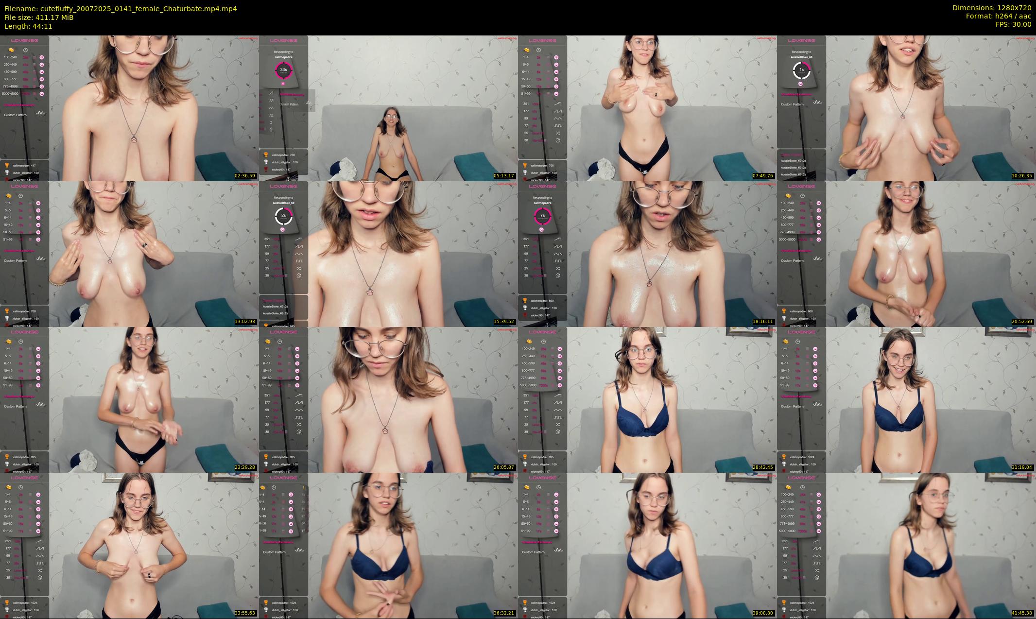 cutefluffy — 45 minute Chaturbate female cam show recording, 720p, Jul 20, 2025