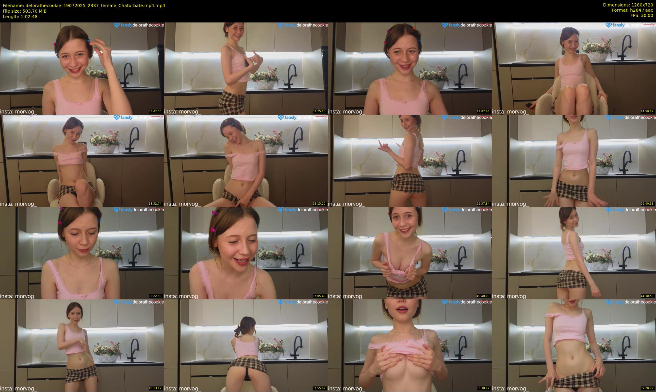 delorathecookie — 63 minute Chaturbate female cam show recording, 720p, Jul 19, 2025