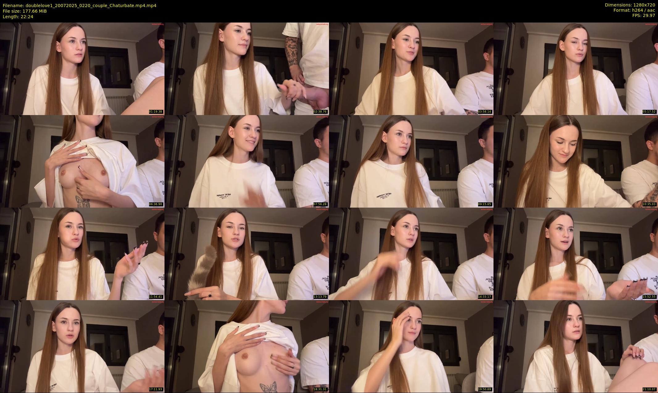 doublelove1 — 23 minute Chaturbate couple cam show recording, 720p, Jul 20, 2025