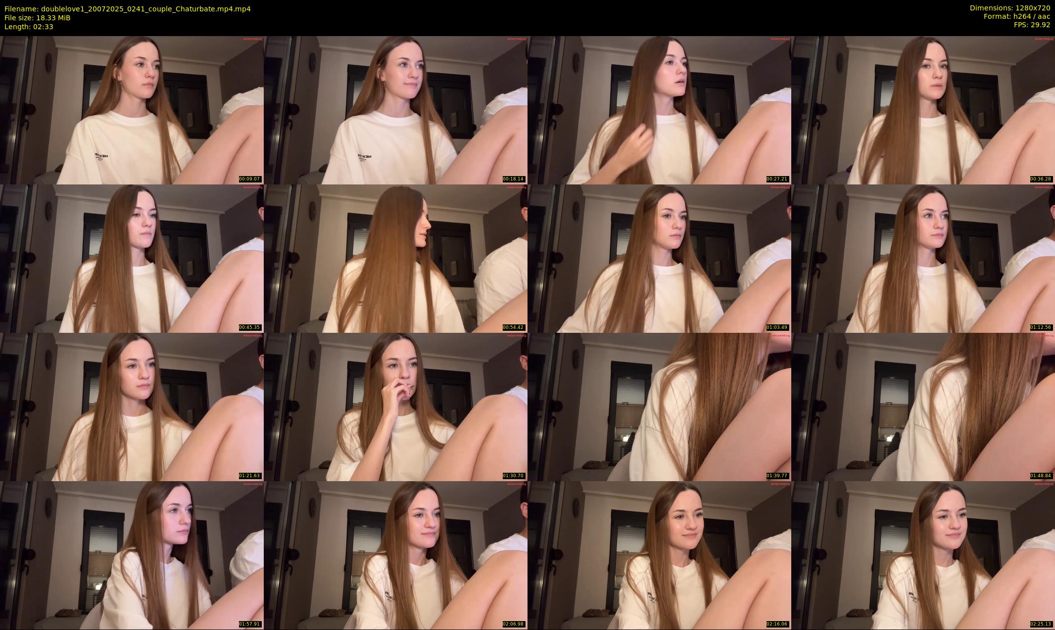 doublelove1 — 3 minute Chaturbate couple cam show recording, 720p, Jul 20, 2025
