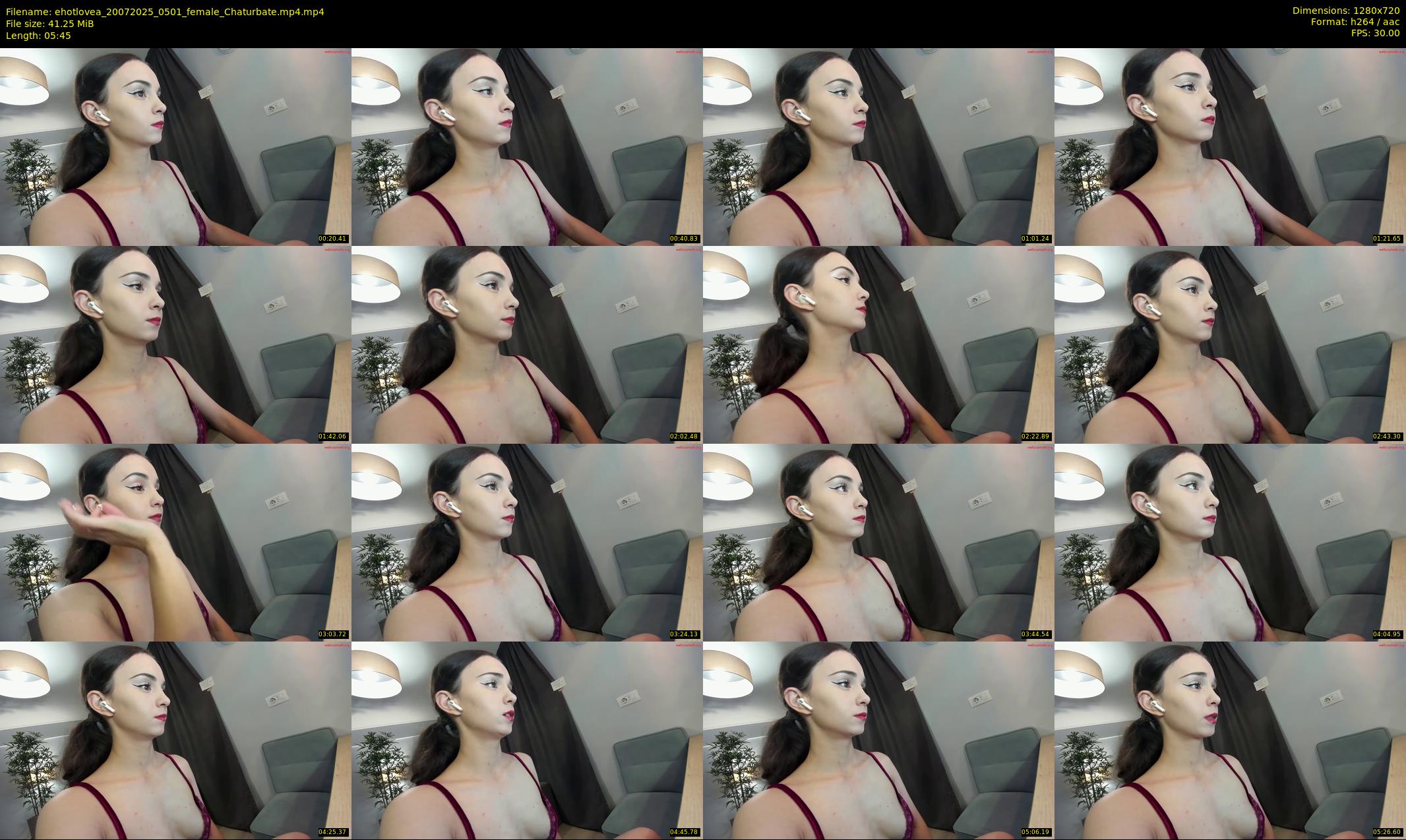 ehotlovea — 6 minute Chaturbate female cam show recording, 720p, Jul 20, 2025