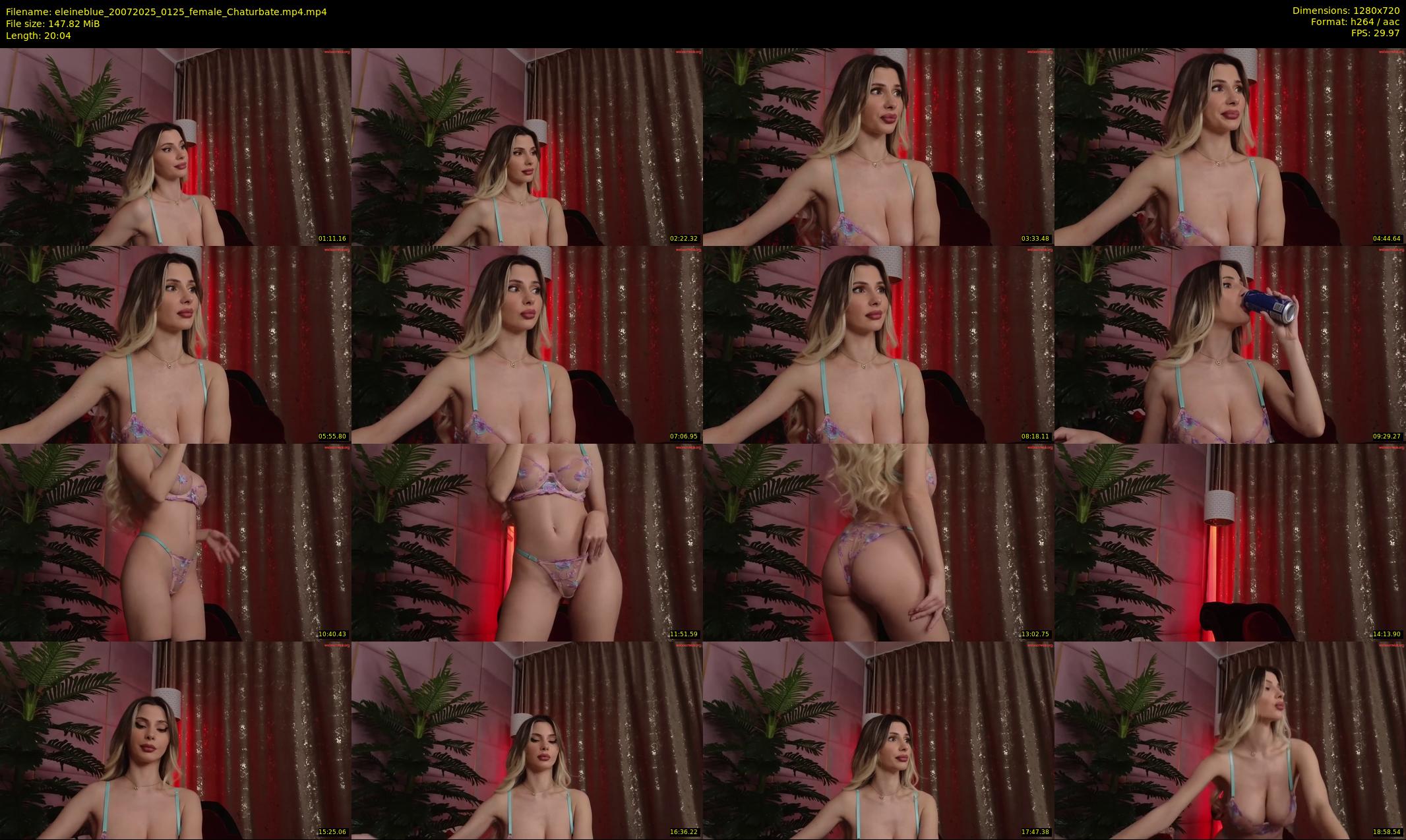 eleineblue — 21 minute Chaturbate female cam show recording, 720p, Jul 20, 2025