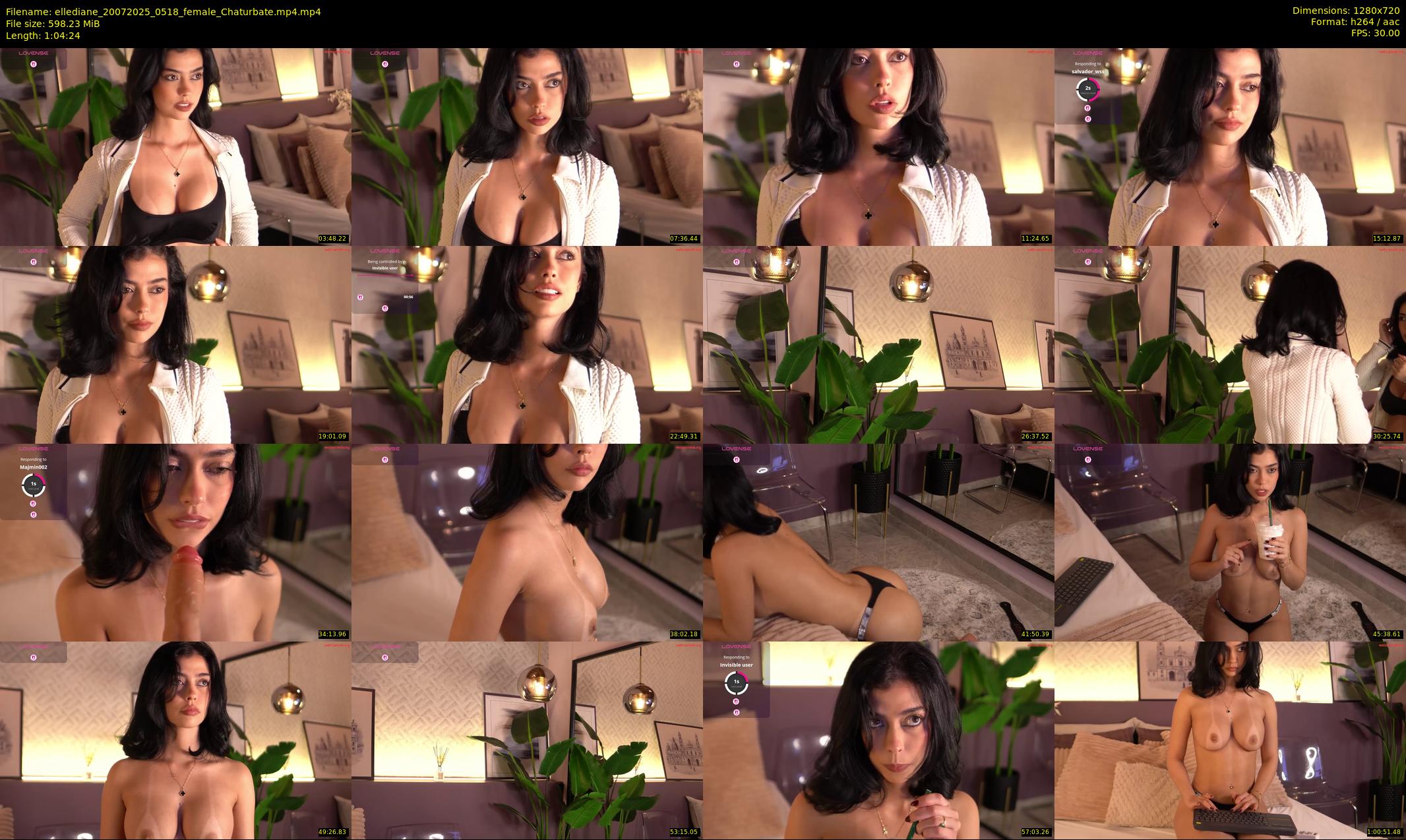 ellediane — 65 minute Chaturbate female cam show recording, 720p, Jul 20, 2025