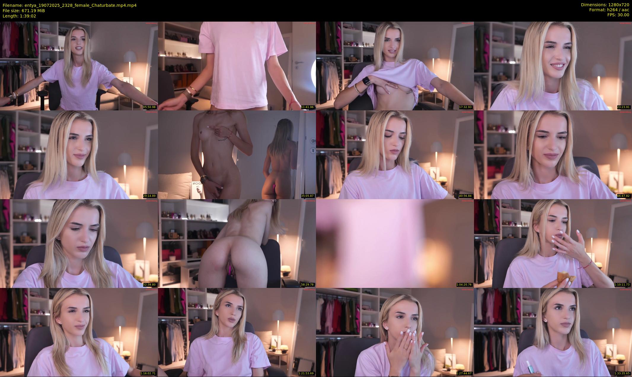 entya — 100 minute Chaturbate female cam show recording, 720p, Jul 19, 2025