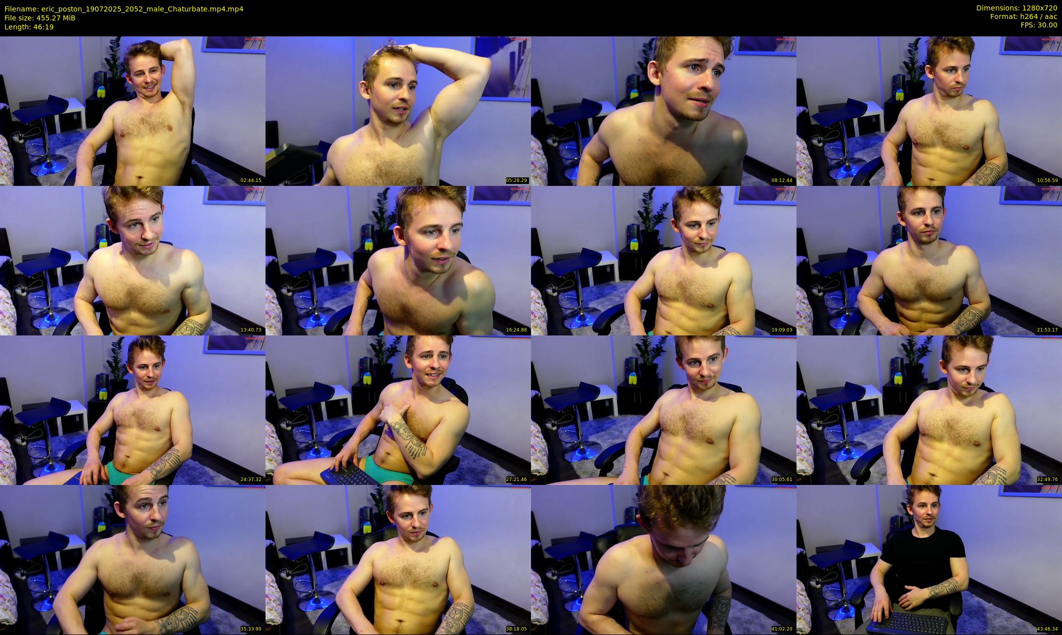 eric_poston — 47 minute Chaturbate male cam show recording, 720p, Jul 19, 2025