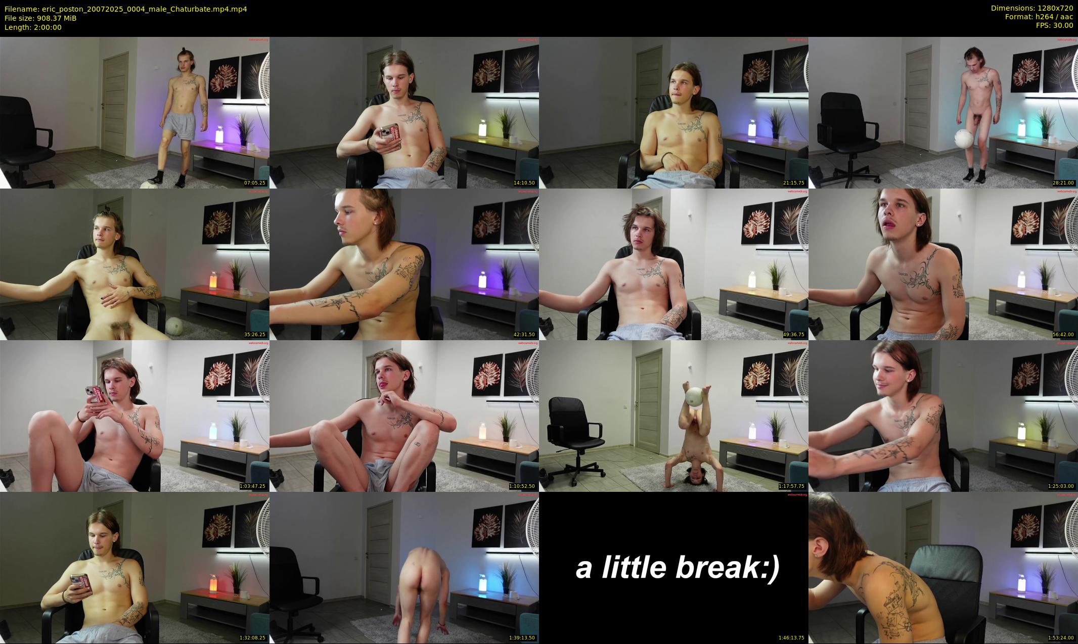 eric_poston — 120 minute Chaturbate male cam show recording, 720p, Jul 20, 2025