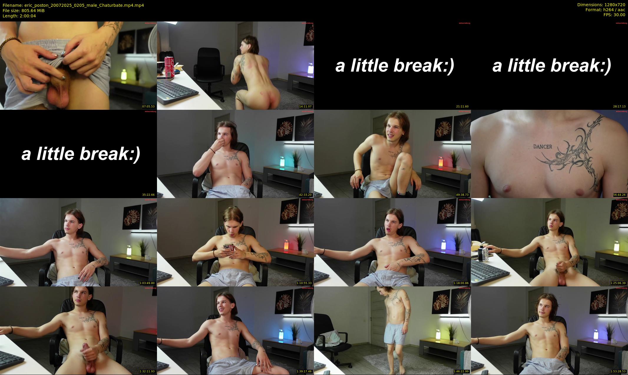 eric_poston — 121 minute Chaturbate male cam show recording, 720p, Jul 20, 2025