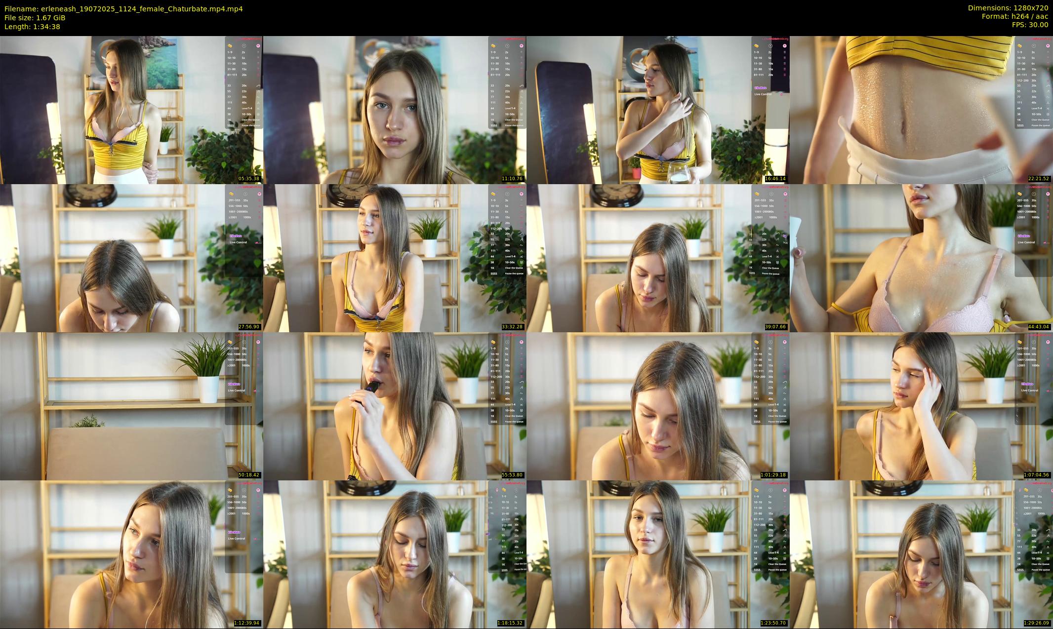 erleneash — 95 minute Chaturbate female cam show recording, 720p, Jul 19, 2025