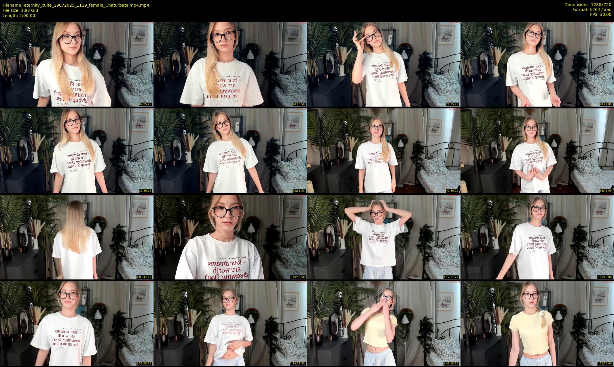 eternity_cuite — 120 minute Chaturbate female cam show recording, 720p, Jul 19, 2025