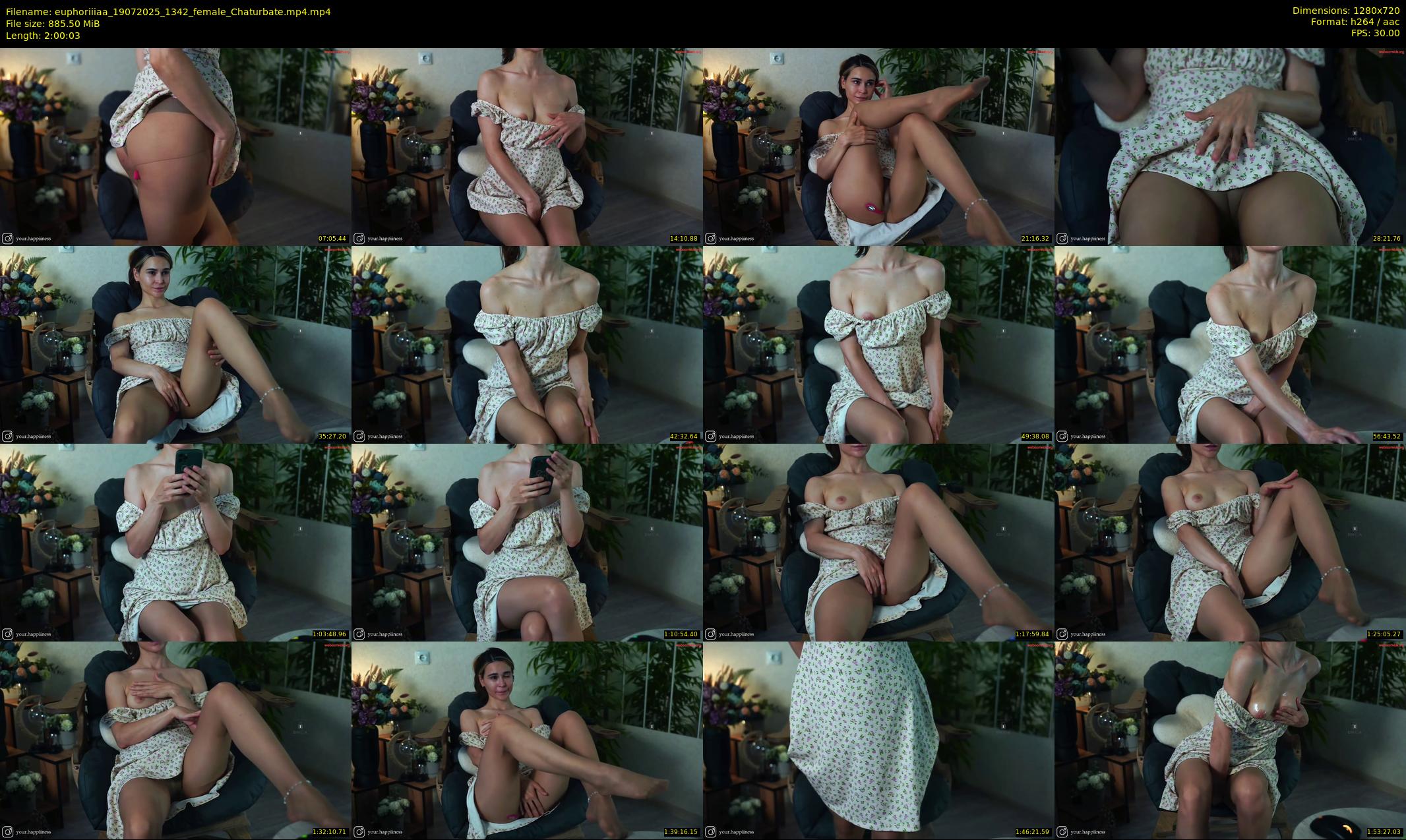 euphoriiiaa — 121 minute Chaturbate female cam show recording, 720p, Jul 19, 2025