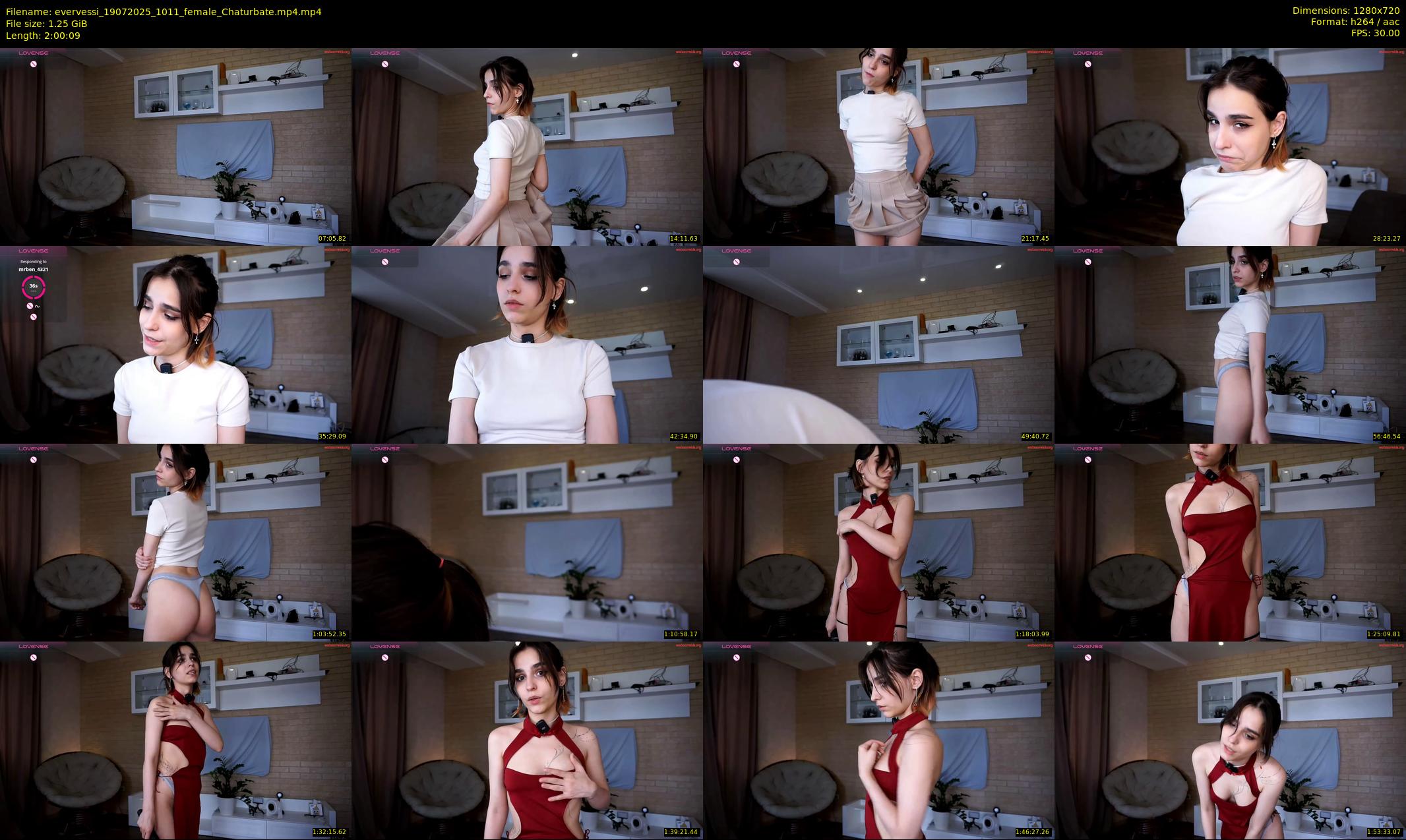 evervessi — 121 minute Chaturbate female cam show recording, 720p, Jul 19, 2025
