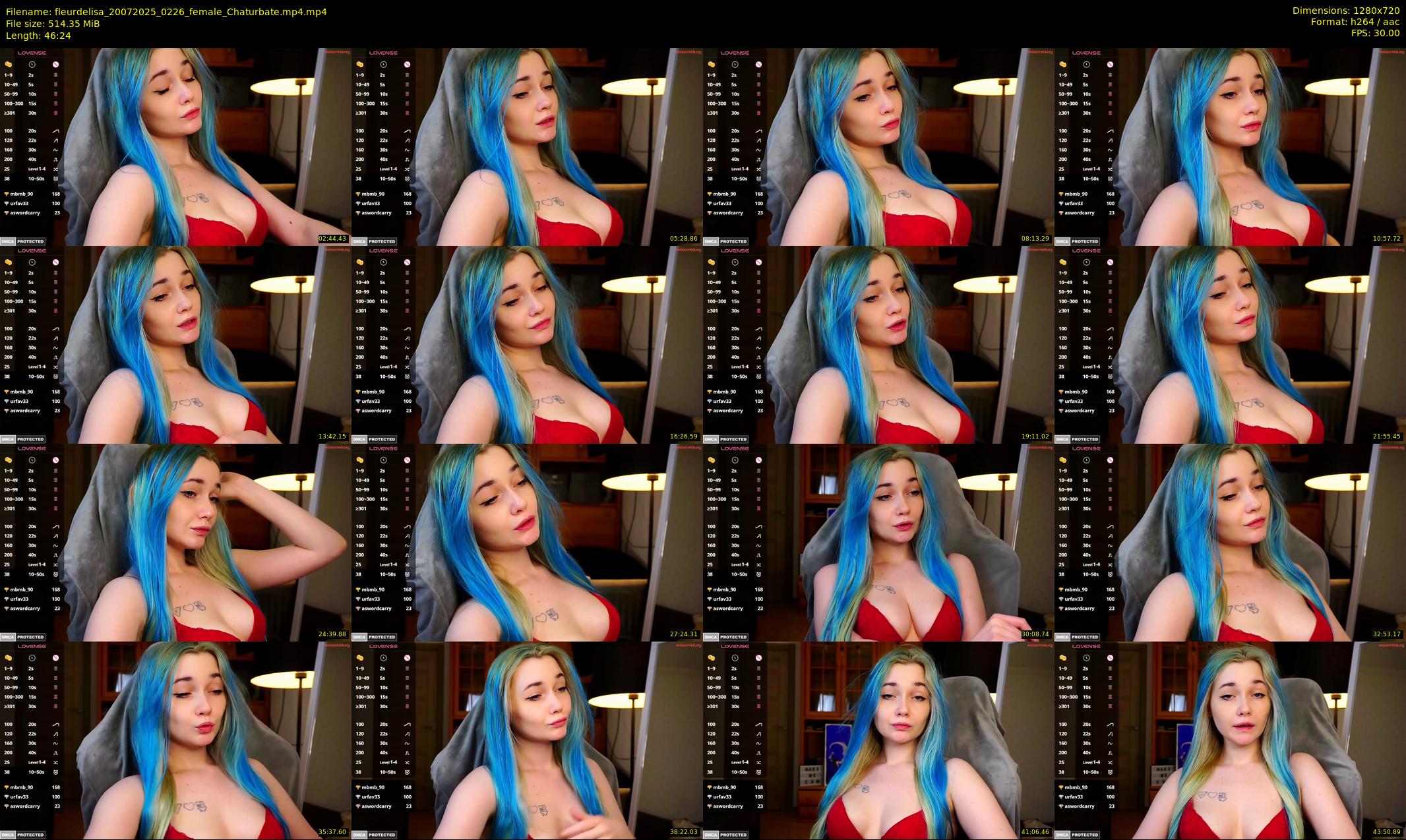 fleurdelisa — 47 minute Chaturbate female cam show recording, 720p, Jul 20, 2025