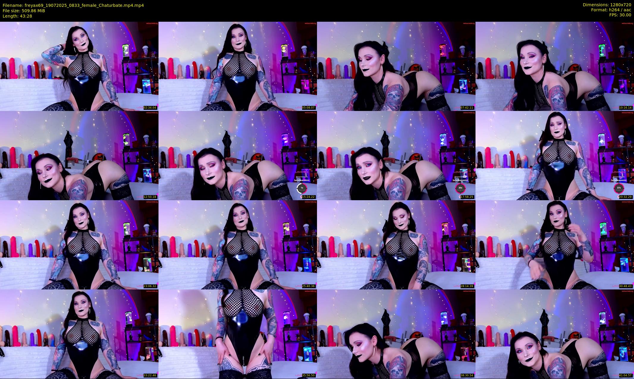 freyax69 — 44 minute Chaturbate female cam show recording, 720p, Jul 19, 2025