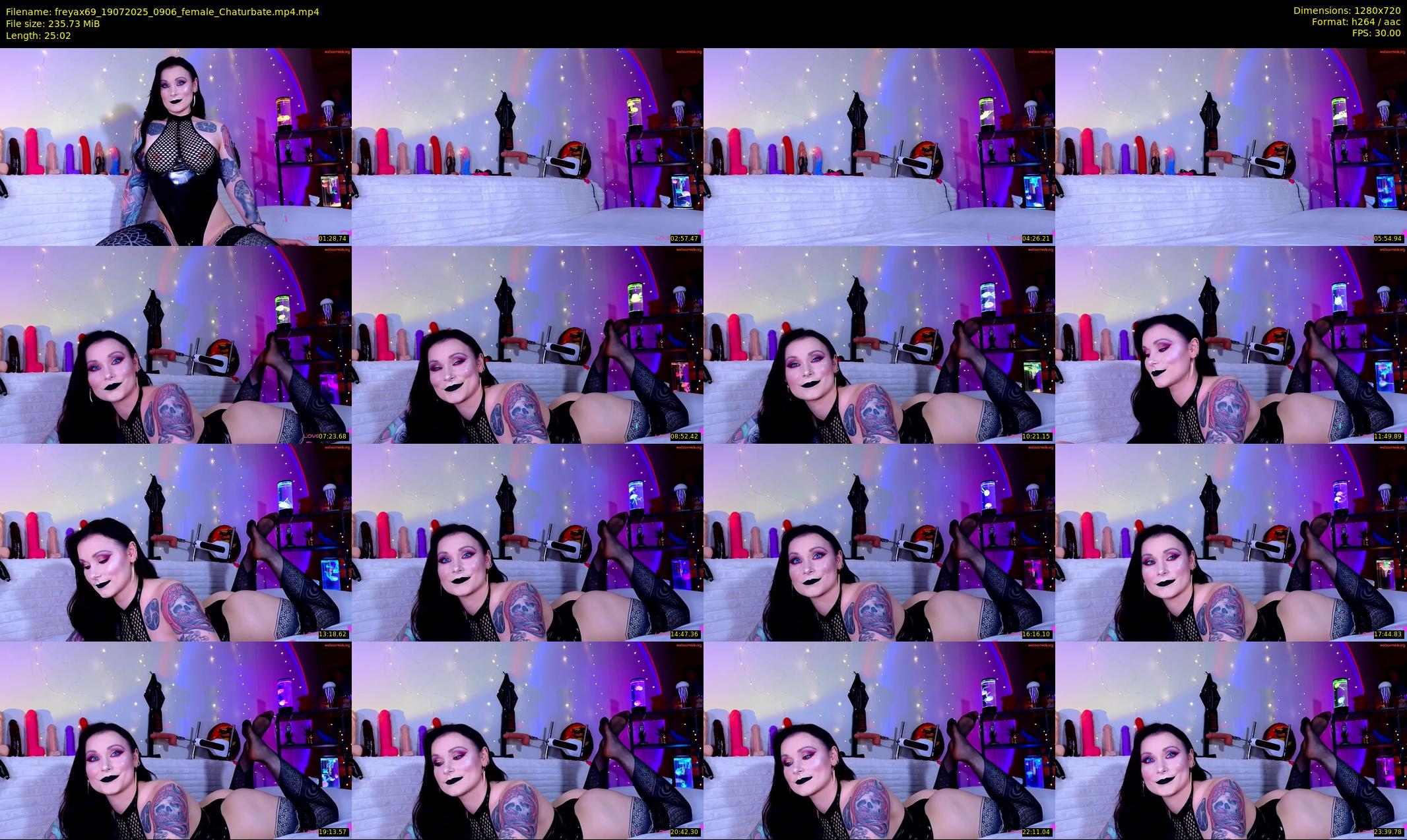 freyax69 — 26 minute Chaturbate female cam show recording, 720p, Jul 19, 2025