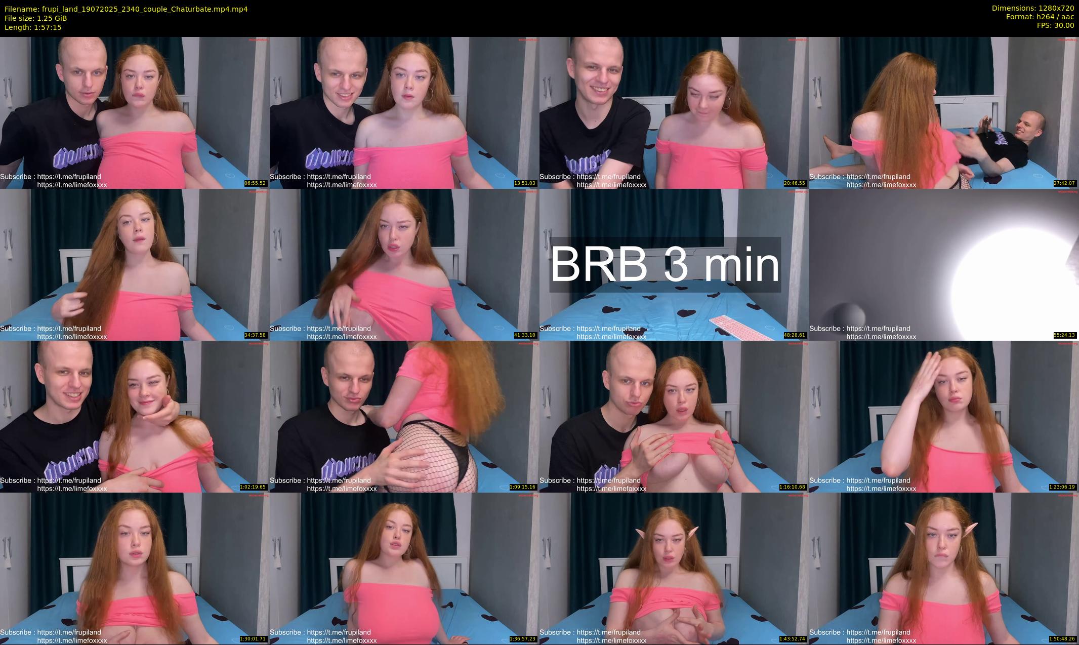 frupi_land — 118 minute Chaturbate couple cam show recording, 720p, Jul 19, 2025