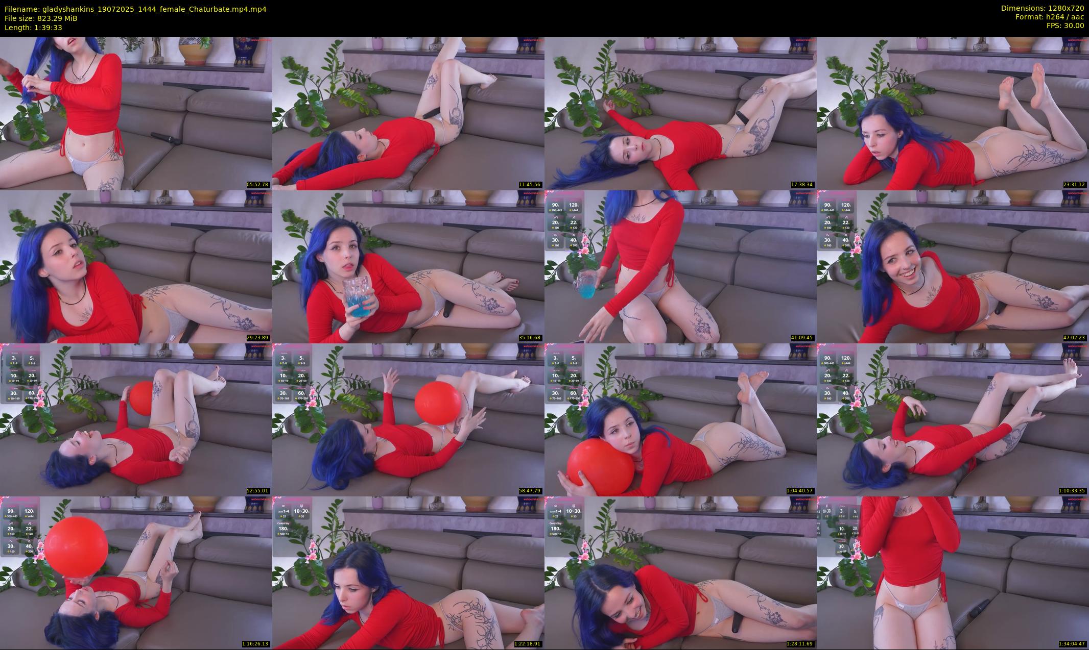 gladyshankins — 100 minute Chaturbate female cam show recording, 720p, Jul 19, 2025