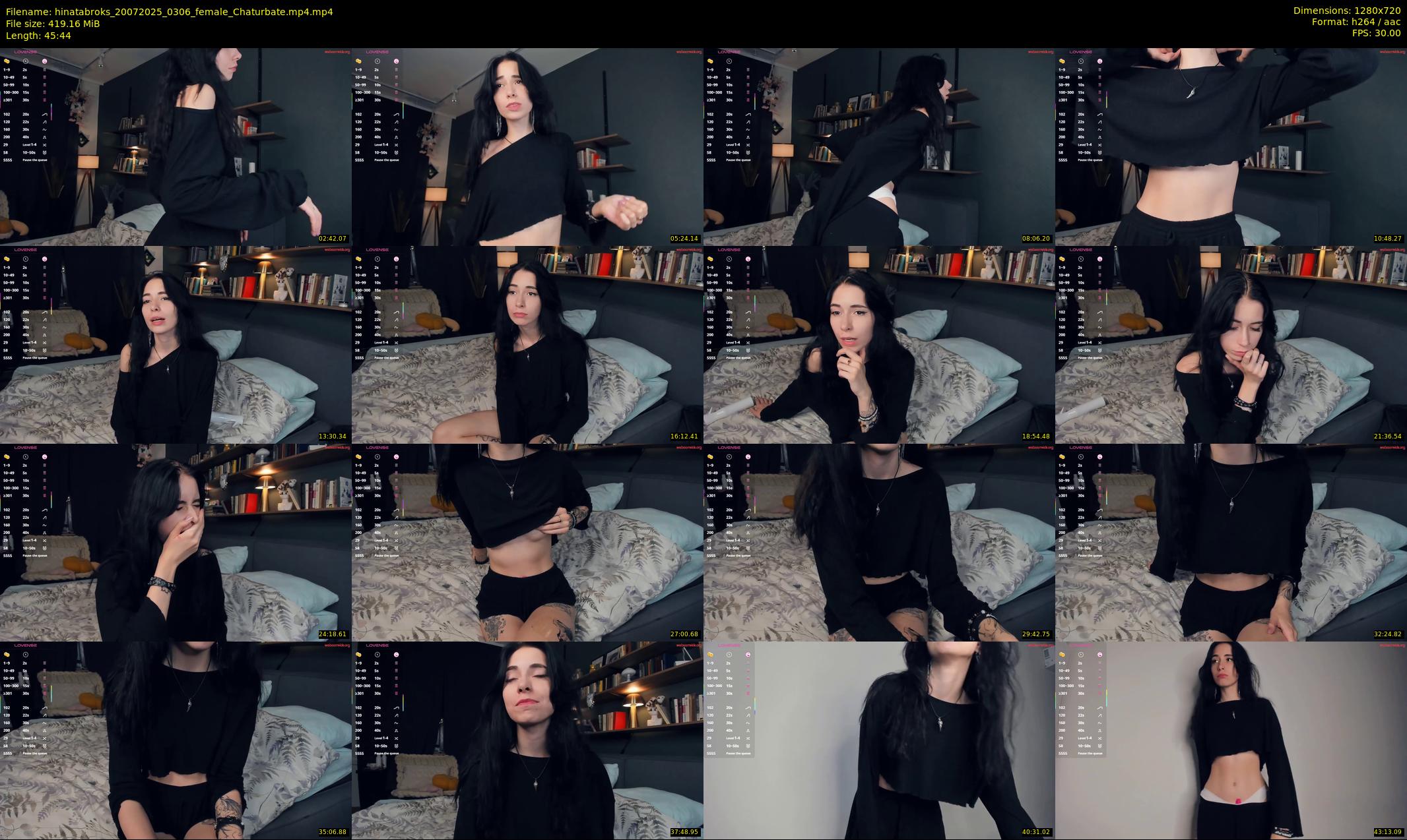 hinatabroks — 46 minute Chaturbate female cam show recording, 720p, Jul 20, 2025