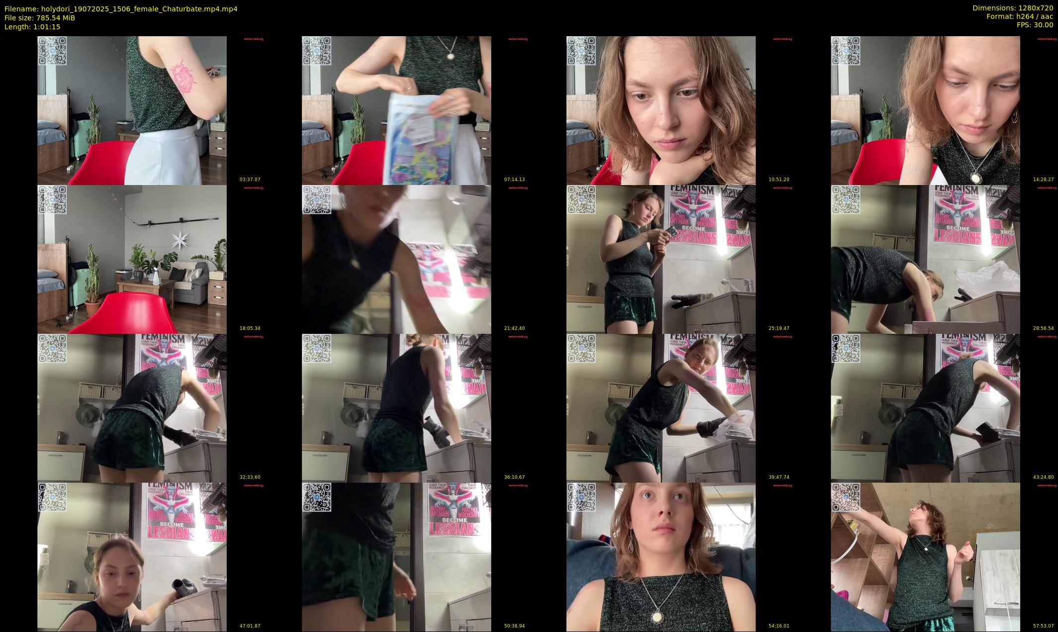 holydori — 62 minute Chaturbate female cam show recording, 720p, Jul 19, 2025
