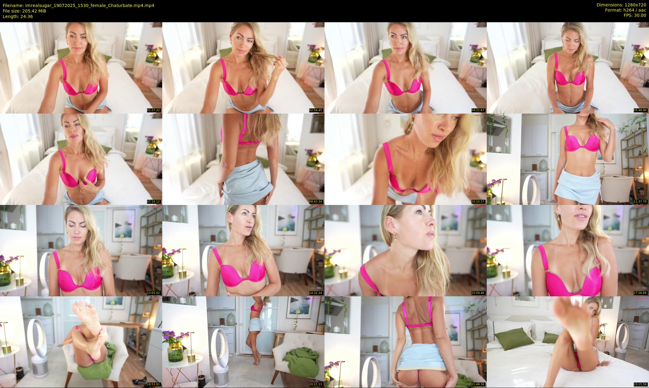 imrealsugar — 25 minute Chaturbate female cam show recording, 720p, Jul 19, 2025