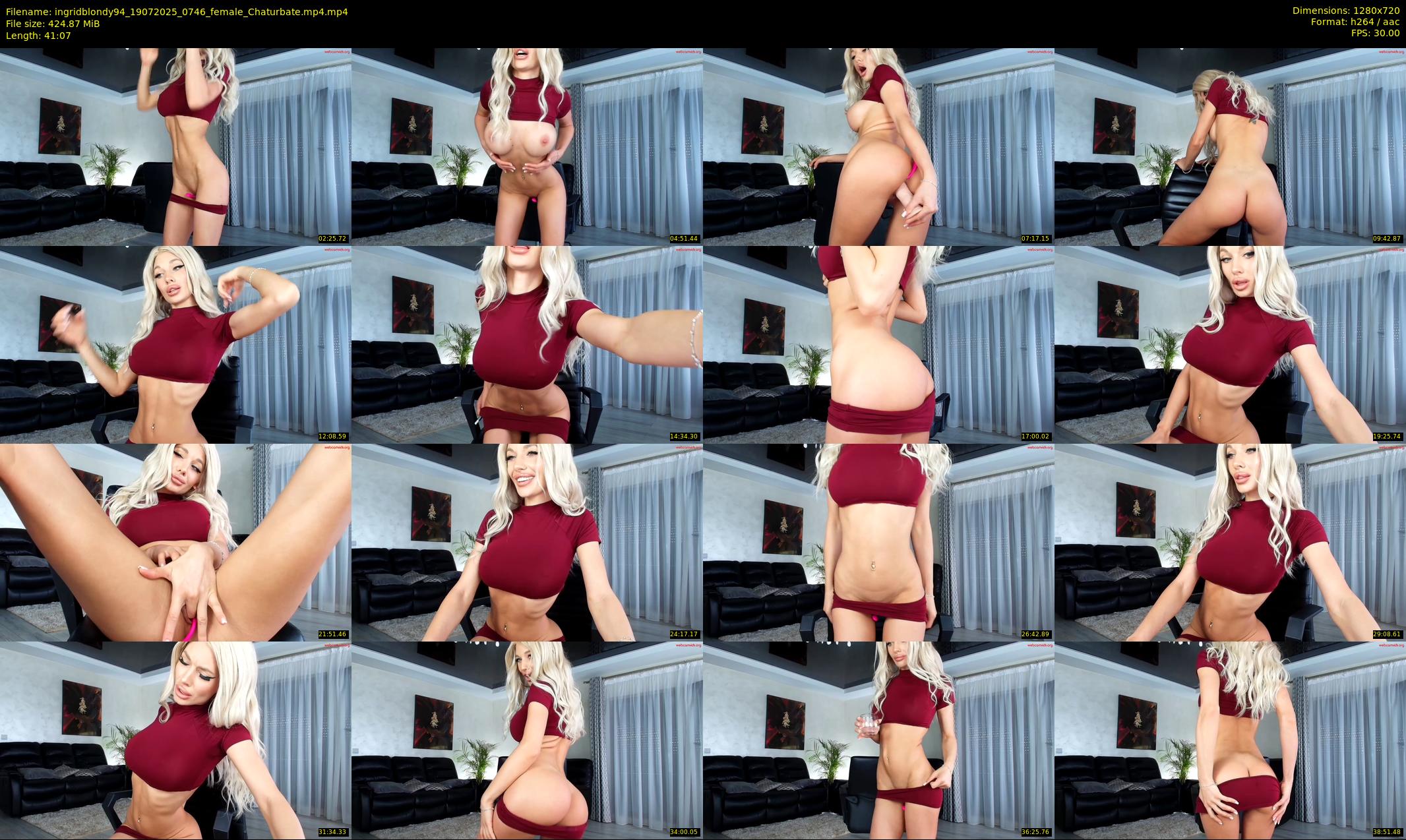 ingridblondy94 — 42 minute Chaturbate female cam show recording, 720p, Jul 19, 2025
