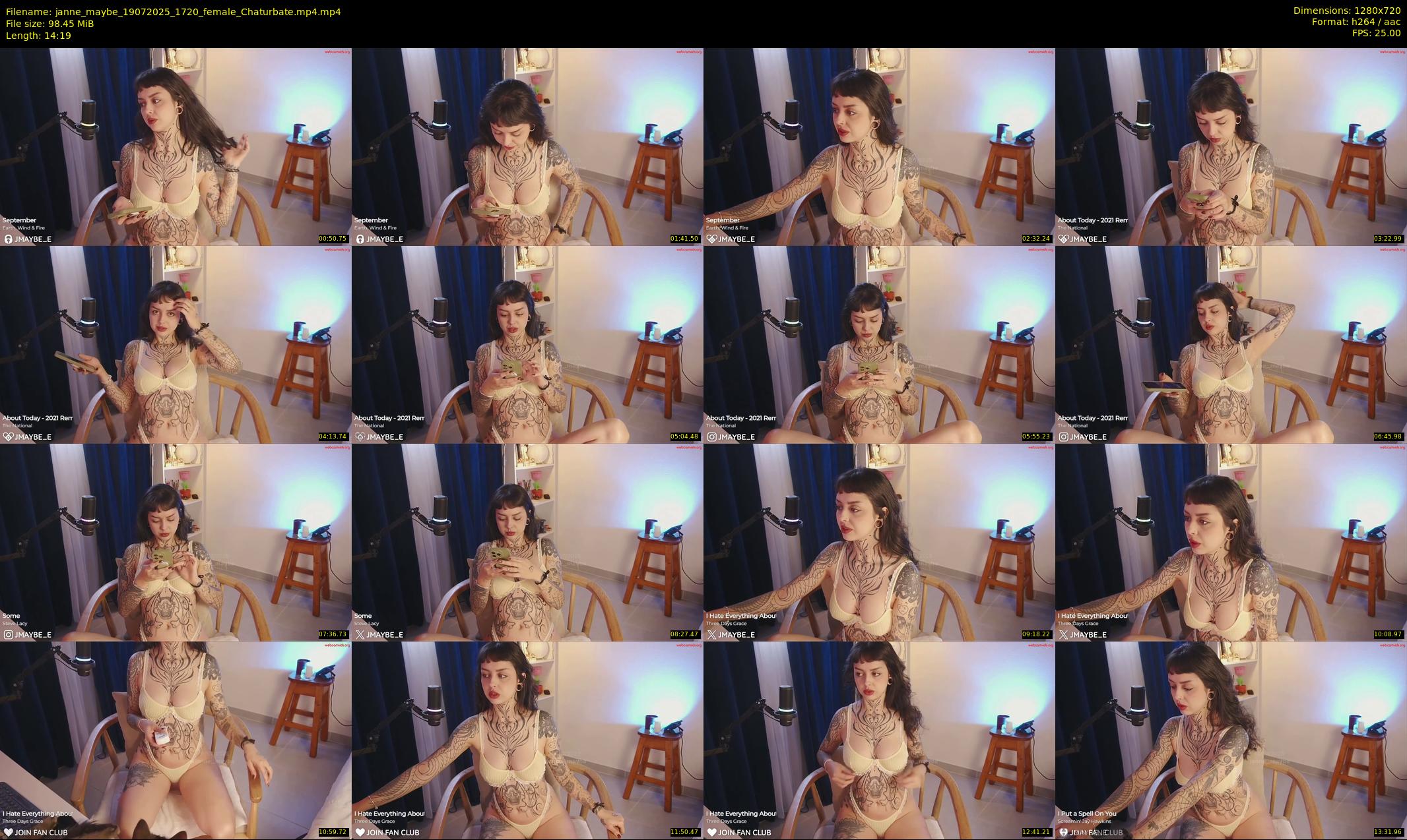 janne_maybe — 15 minute Chaturbate female cam show recording, 720p, Jul 19, 2025
