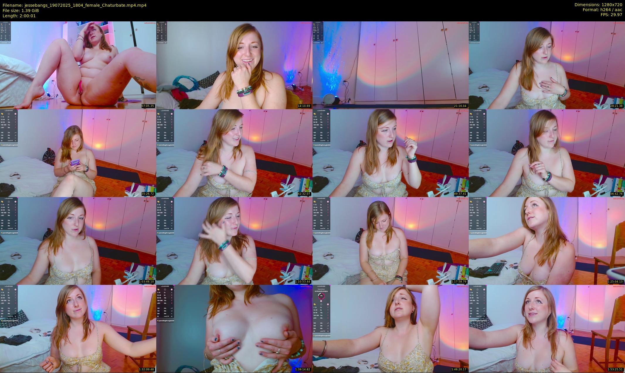 jessebangs — 121 minute Chaturbate female cam show recording, 720p, Jul 19, 2025