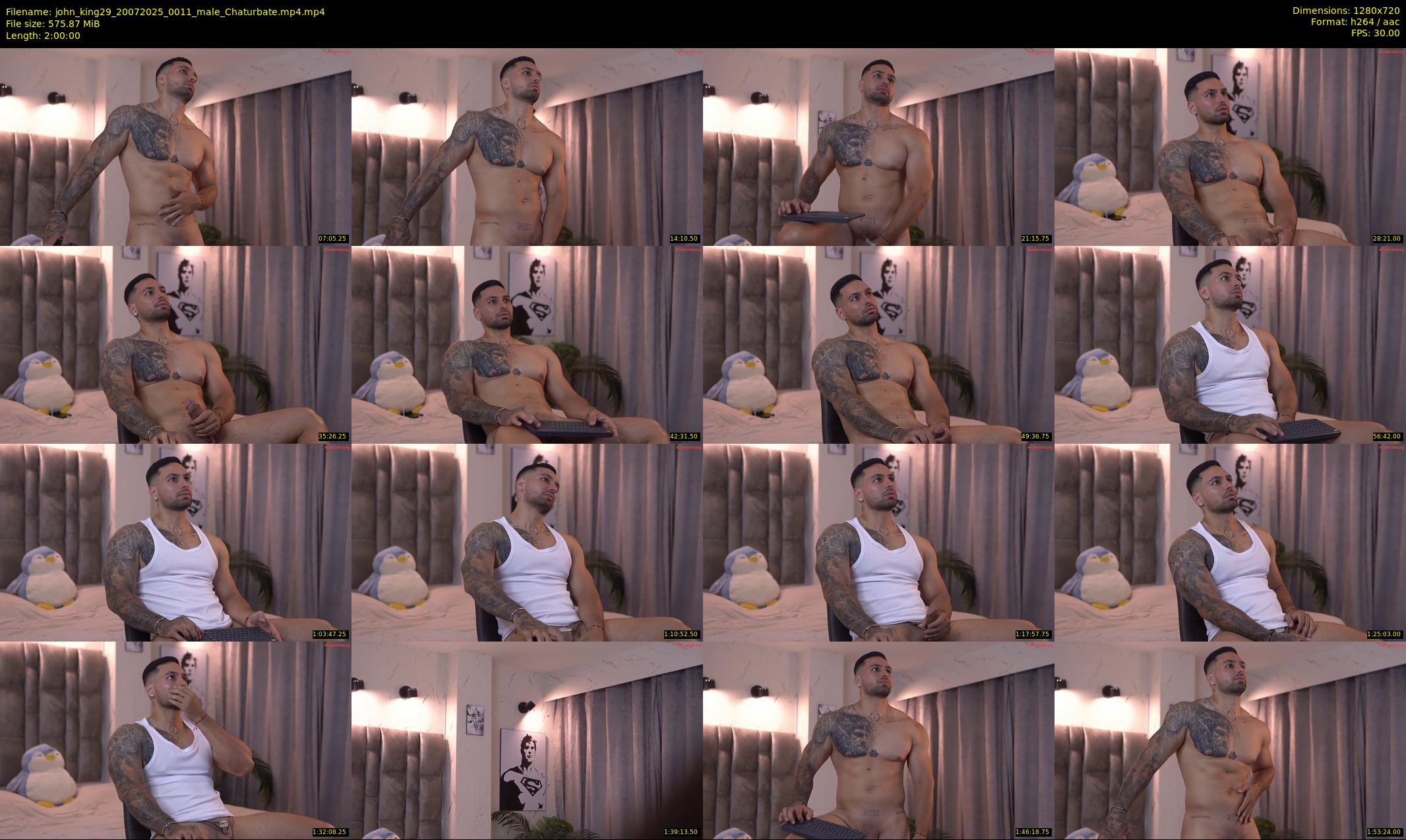 john_king29 — 120 minute Chaturbate male cam show recording, 720p, Jul 20, 2025