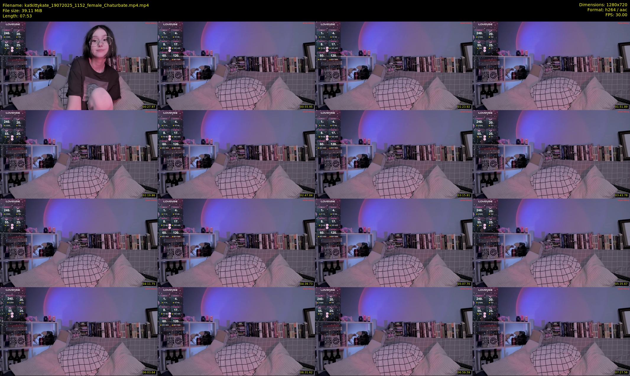 katkittykate — 8 minute Chaturbate female cam show recording, 720p, Jul 19, 2025