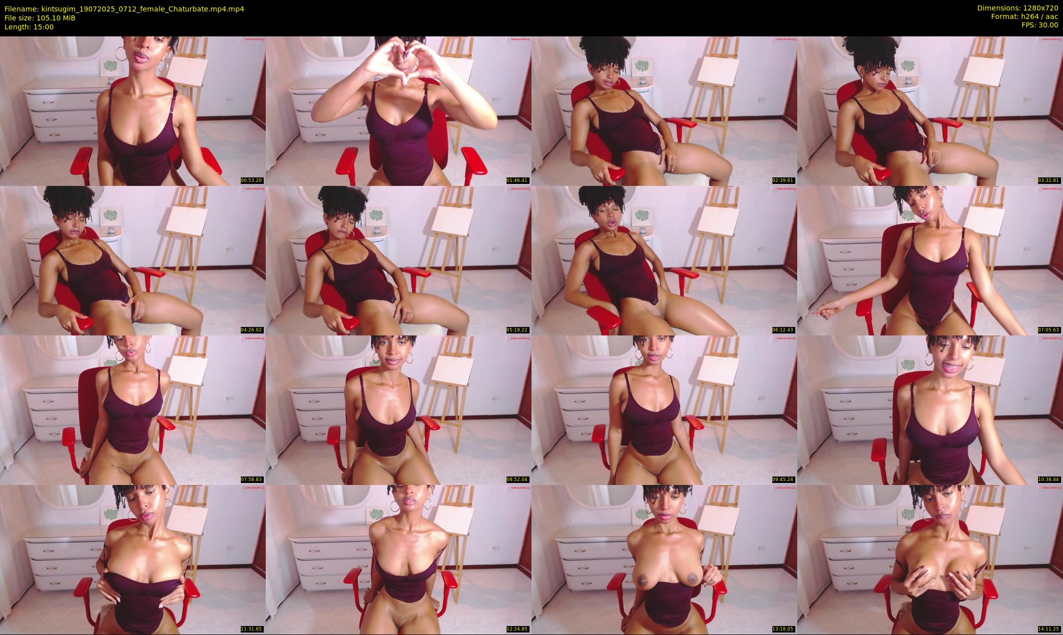 kintsugim — 15 minute Chaturbate female cam show recording, 720p, Jul 19, 2025