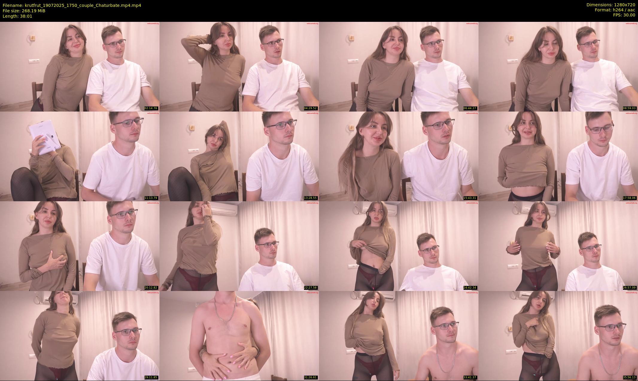 krutfrut — 39 minute Chaturbate couple cam show recording, 720p, Jul 19, 2025