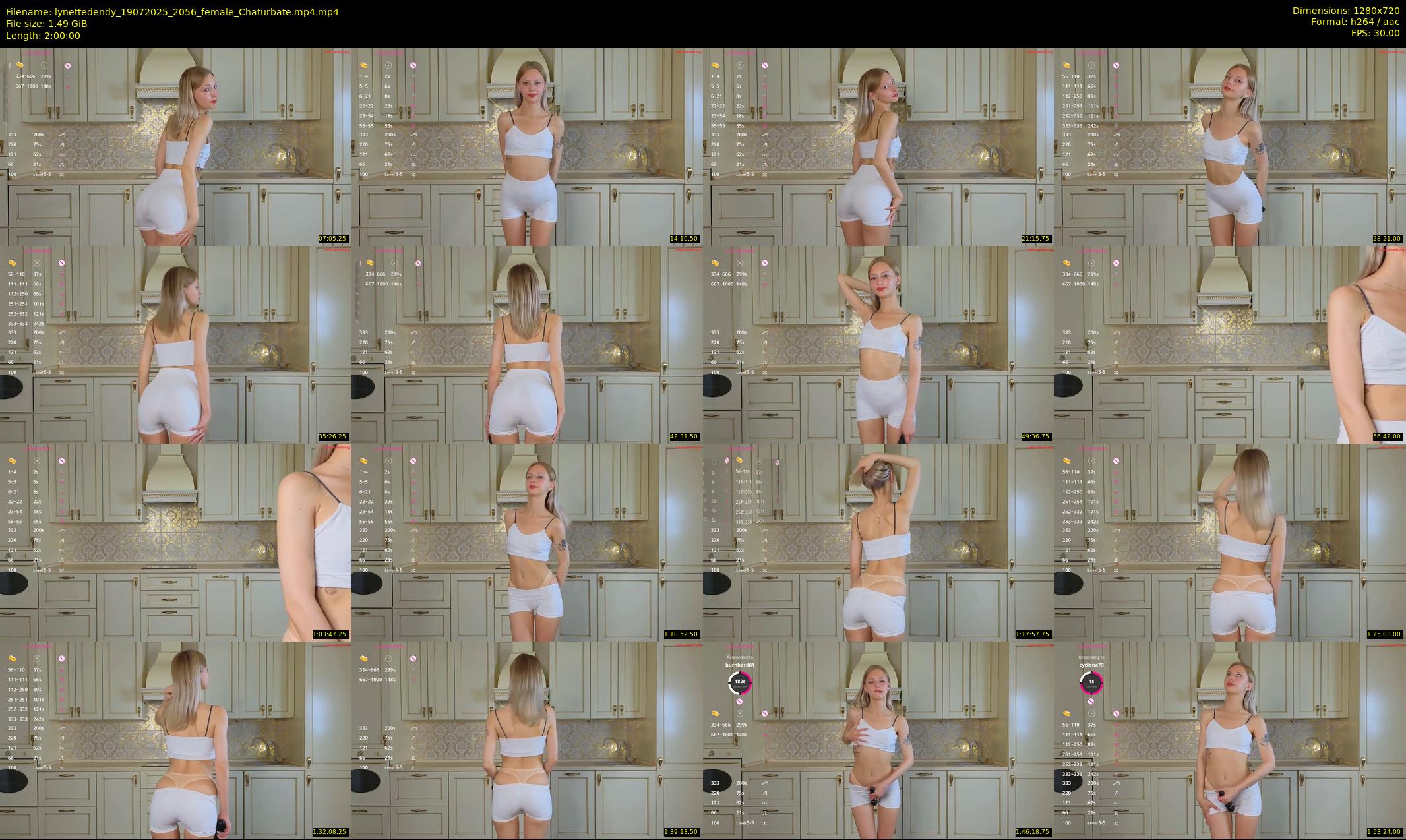 lynettedendy — 120 minute Chaturbate female cam show recording, 720p, Jul 19, 2025