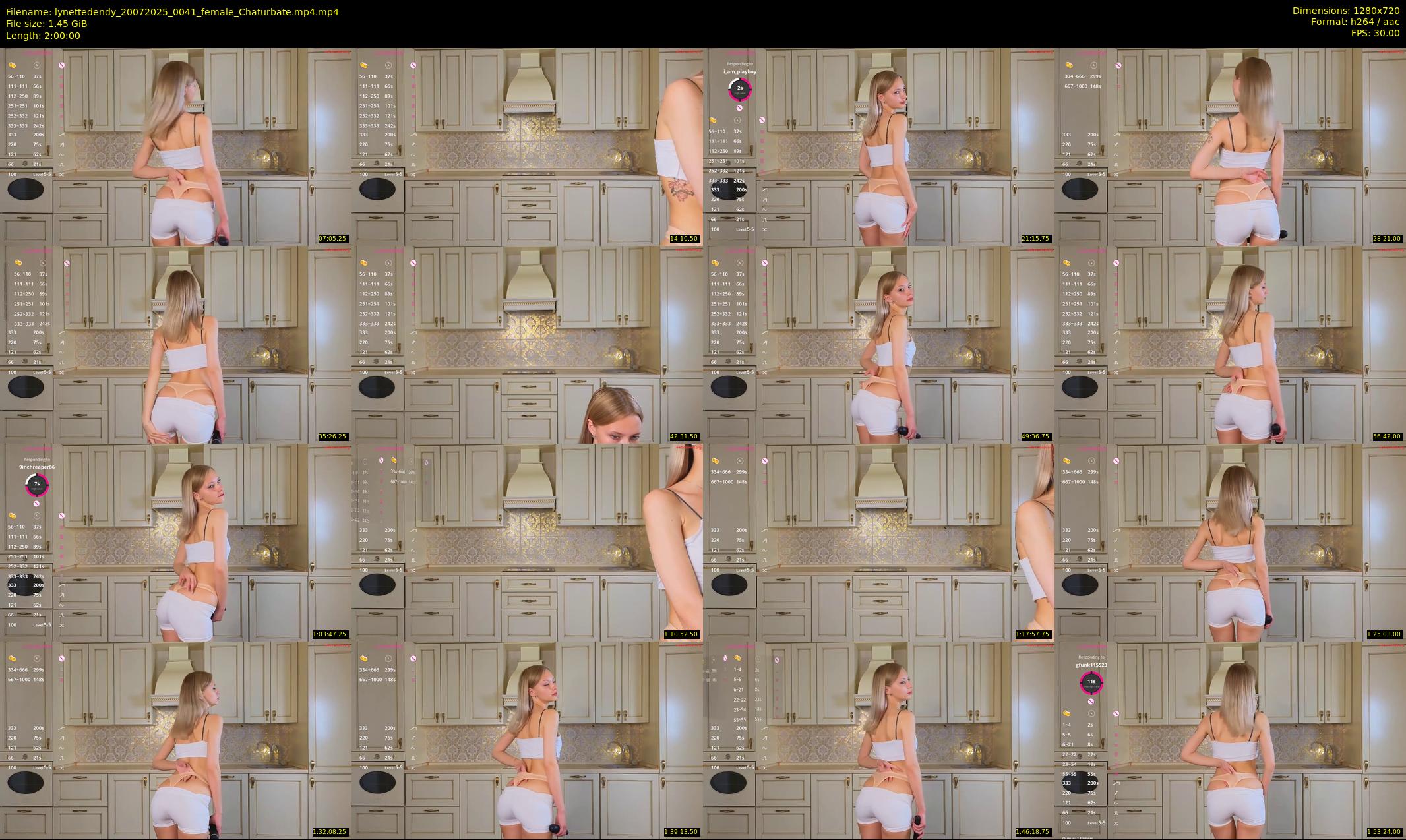lynettedendy — 120 minute Chaturbate female cam show recording, 720p, Jul 20, 2025