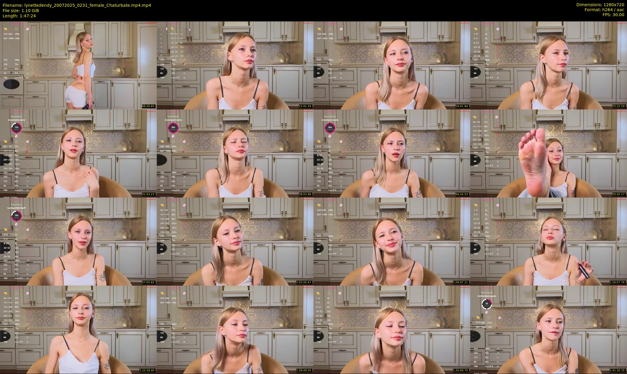 lynettedendy — 108 minute Chaturbate female cam show recording, 720p, Jul 20, 2025