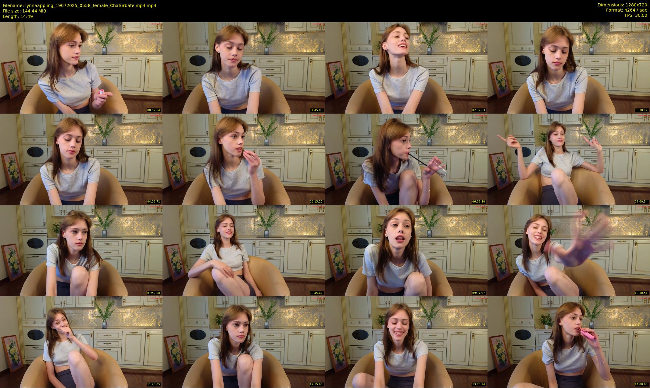 lynnaappling — 15 minute Chaturbate female cam show recording, 720p, Jul 19, 2025