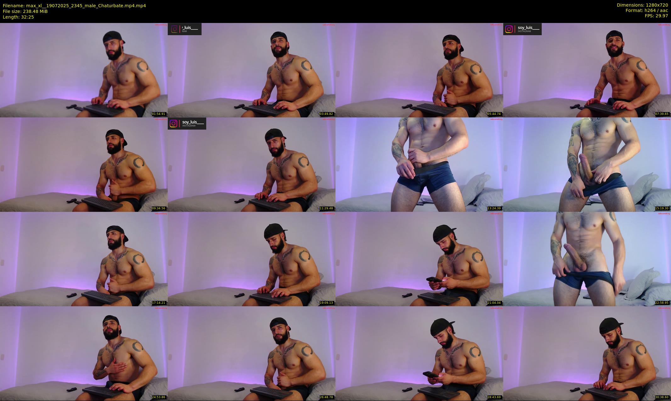 max_xl_ — 33 minute Chaturbate male cam show recording, 720p, Jul 19, 2025