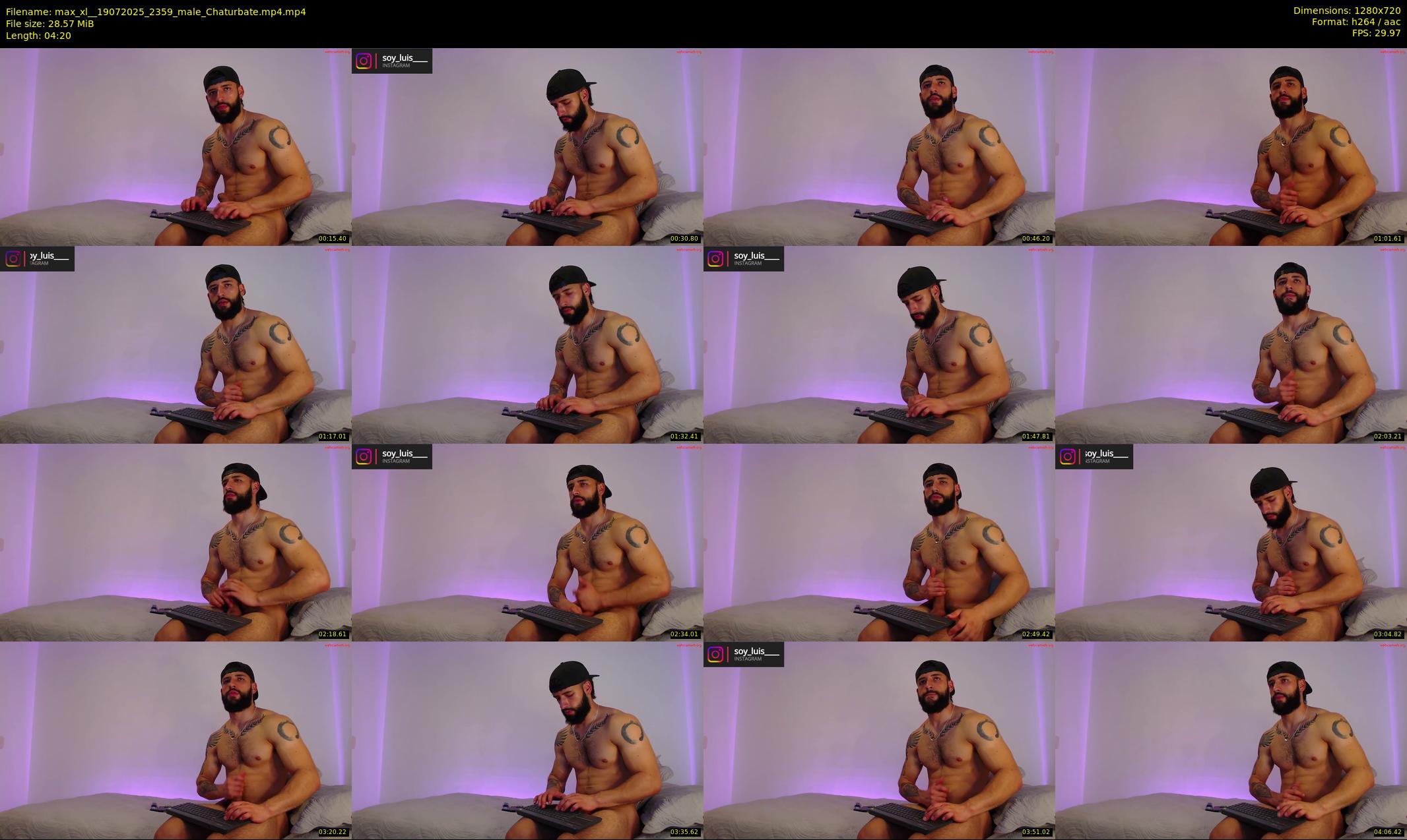 max_xl_ — 5 minute Chaturbate male cam show recording, 720p, Jul 19, 2025