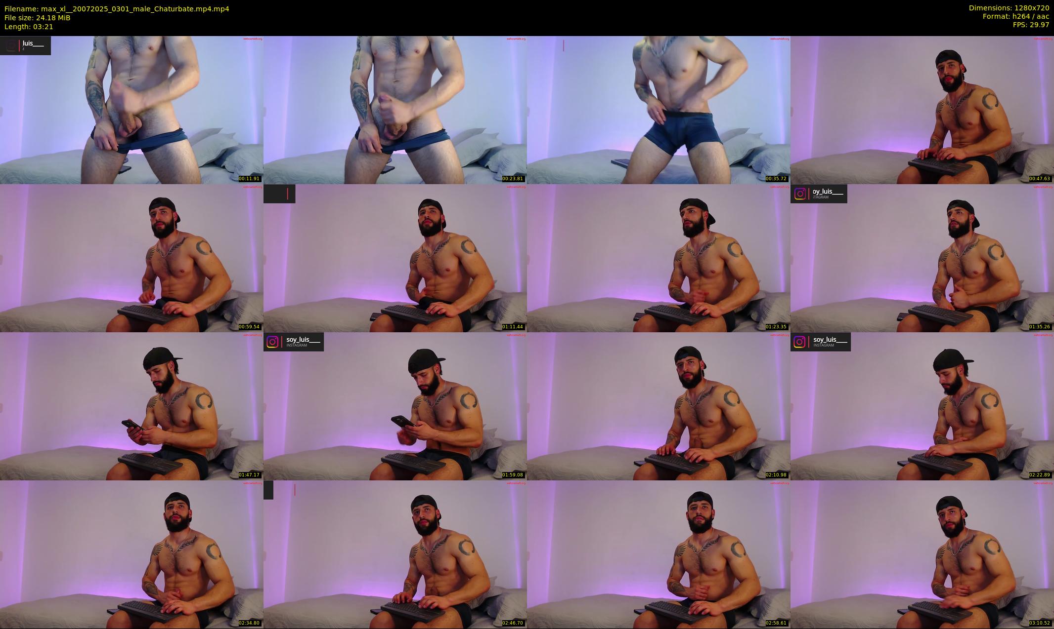max_xl_ — 4 minute Chaturbate male cam show recording, 720p, Jul 20, 2025